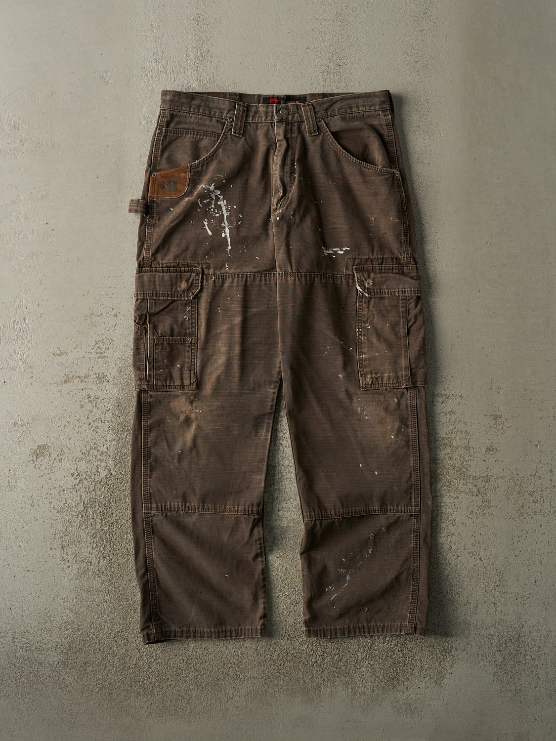 Vintage 90s Brown Wrangler Riggs Carpenter Work Pants (35x30)