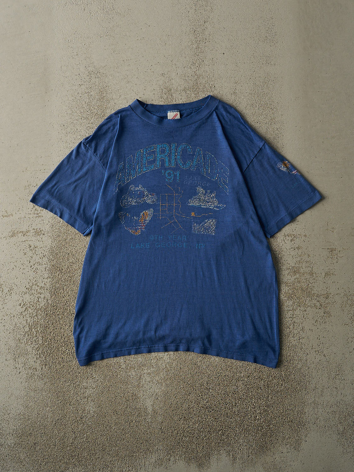 Vintage 91' Blue Americade Rally Single Stitch Tee (M/L)