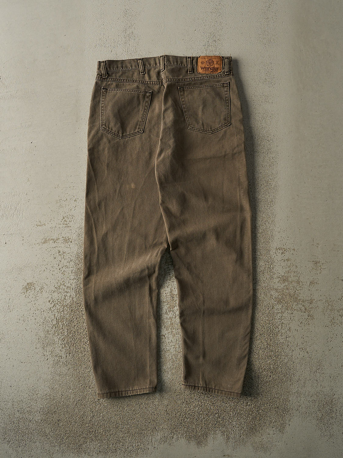 Vintage 90s Washed Brown Wrangler Denim Pants (32.5x29.5)