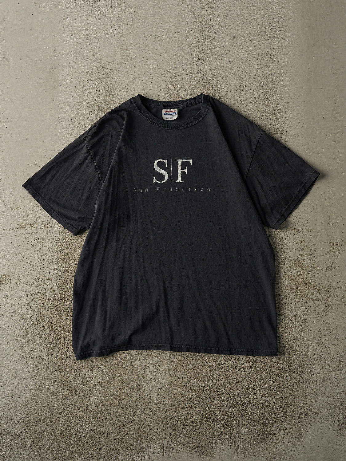 Vintage Y2K Faded Black San Francisco Tee (M)