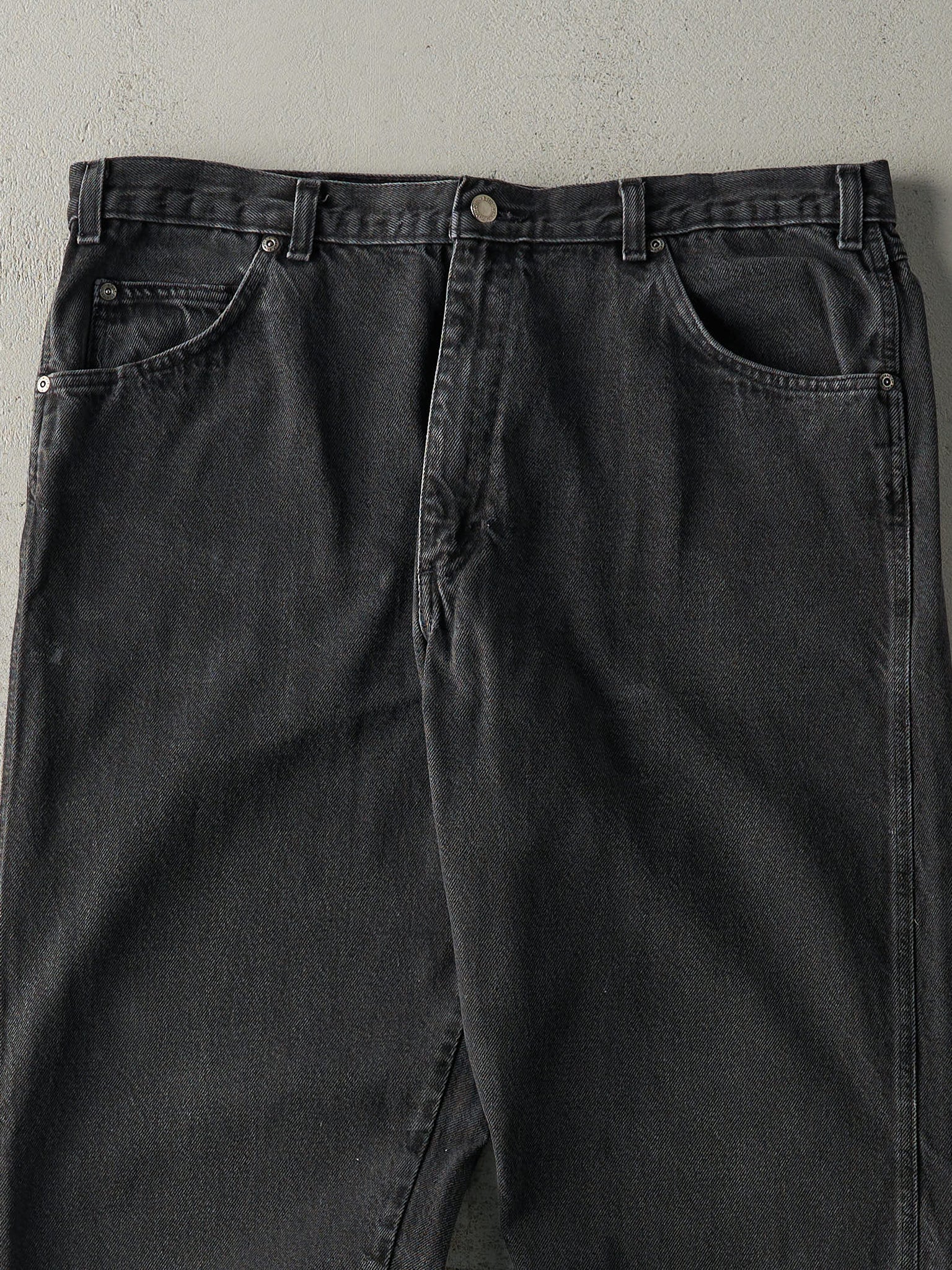 Vintage 90s Faded Black Wrangler Denim Pants (37x29)