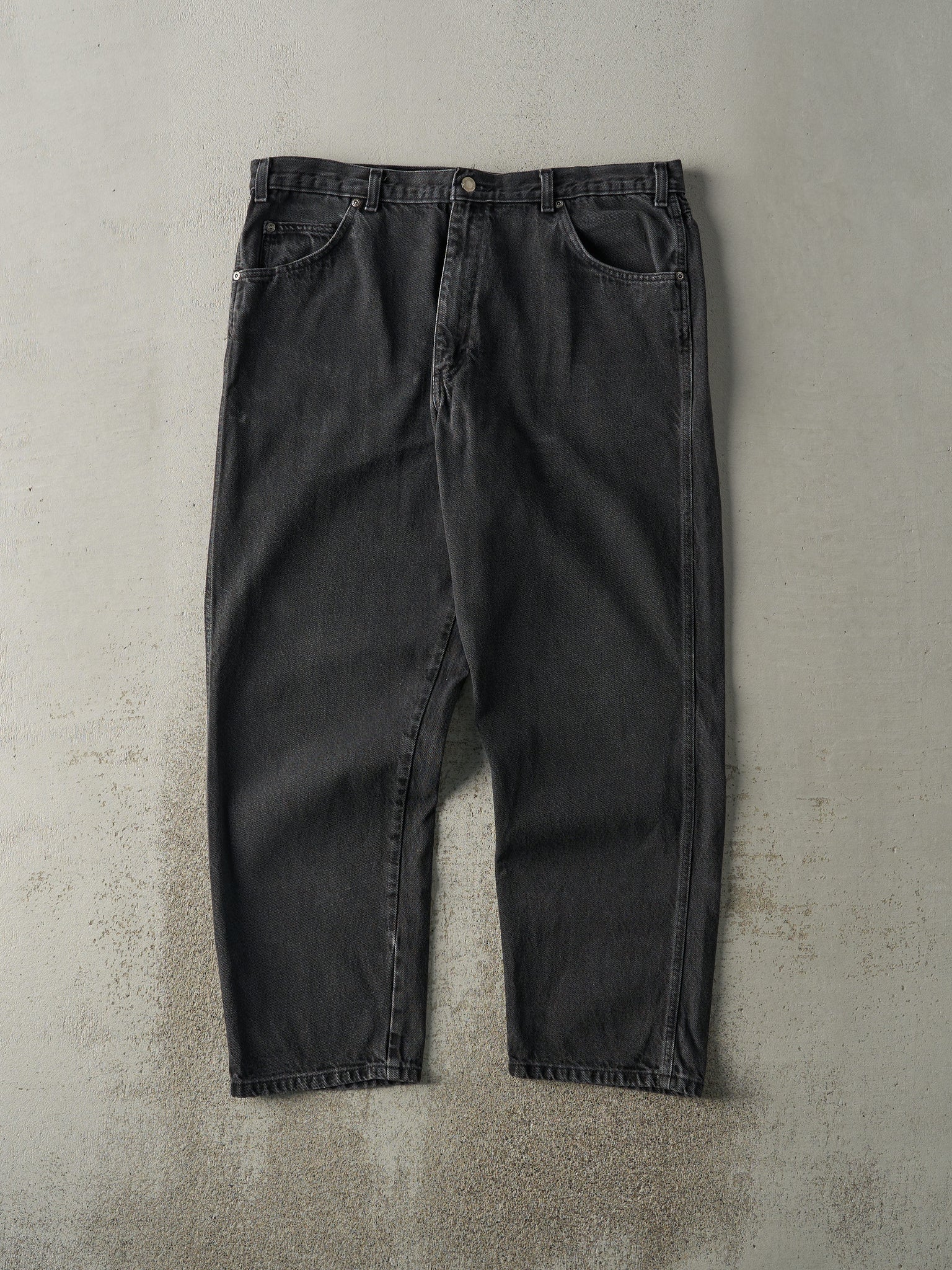 Vintage 90s Faded Black Wrangler Denim Pants (37x29)