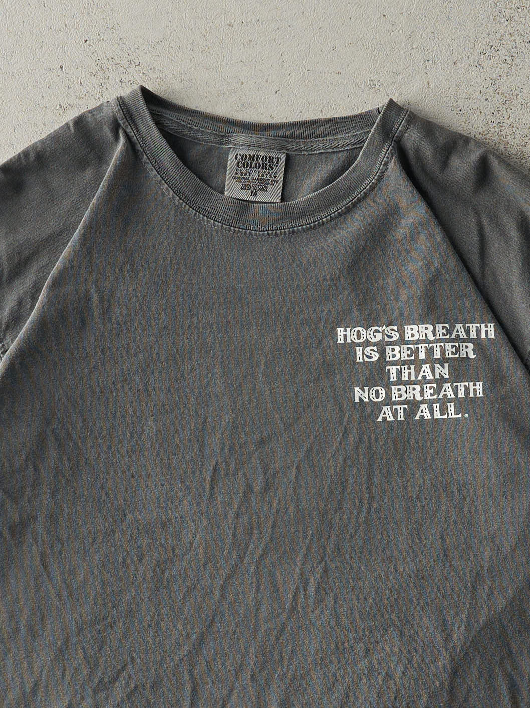 Vintage Y2K Grey Hogs Breath Saloon Tee (M)