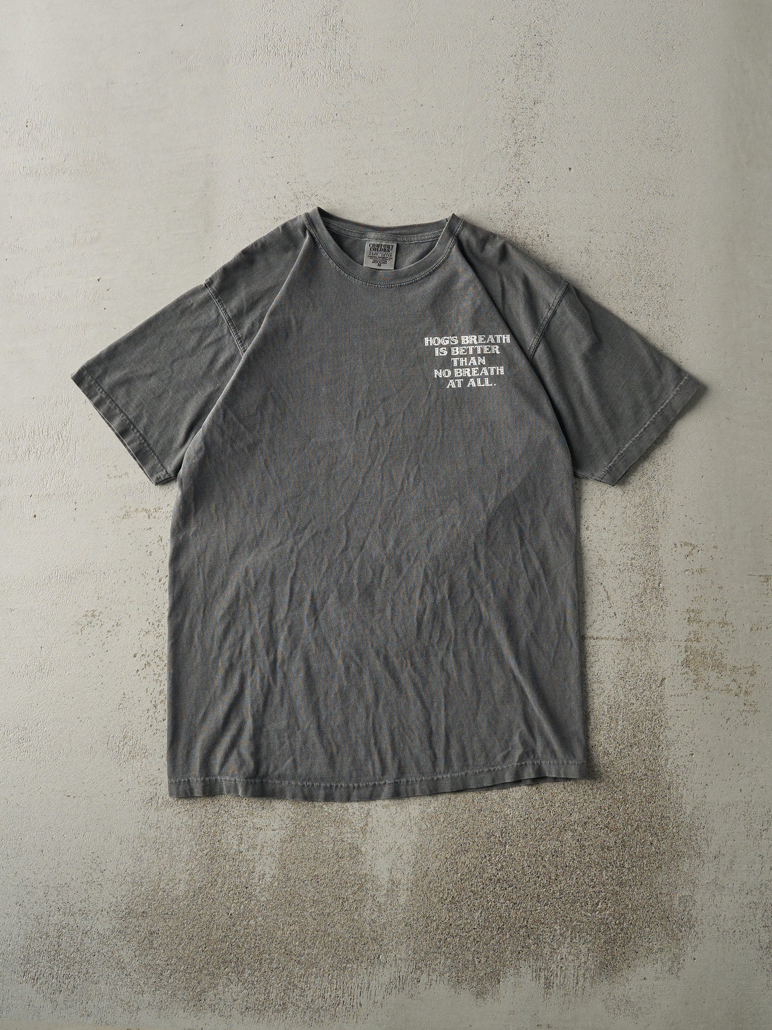 Vintage Y2K Grey Hogs Breath Saloon Tee (M)