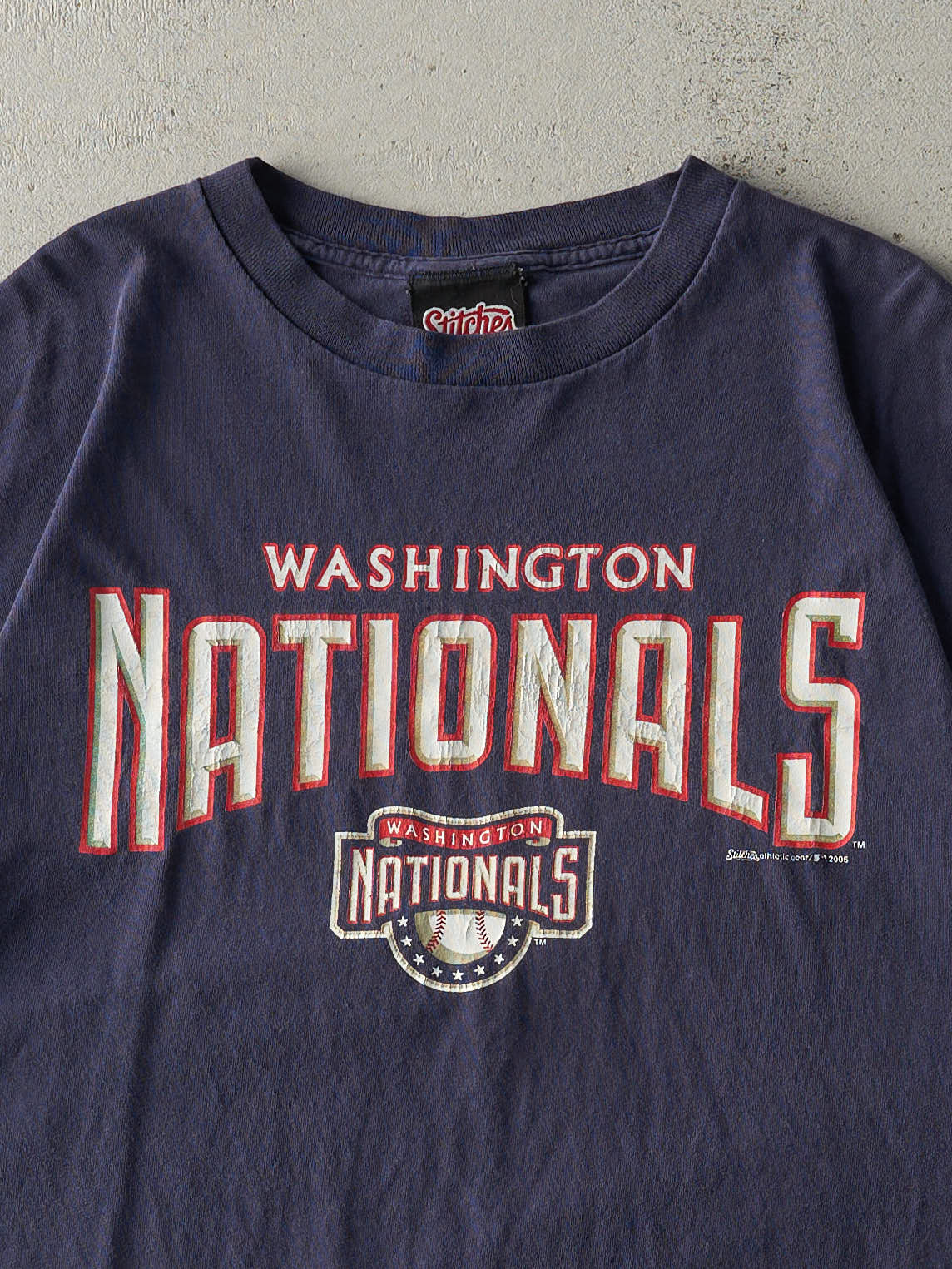 Vintage 05' Navy Blue Washington Nationals Tee (L)