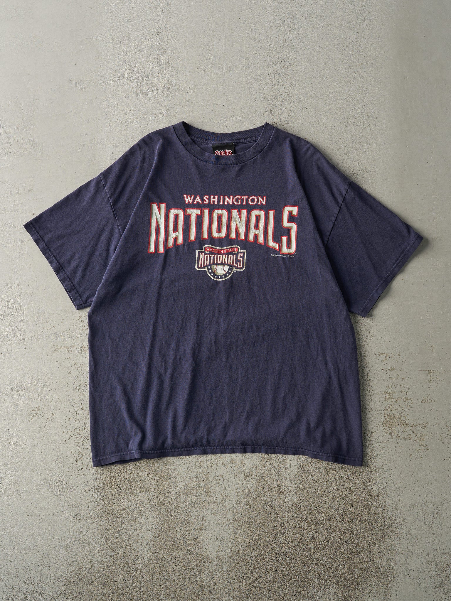 Vintage 05' Navy Blue Washington Nationals Tee (L)