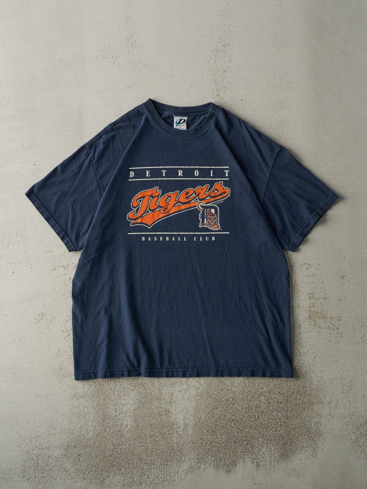 Vintage 04' Navy Blue Detroit Tigers Tee (L/XL)