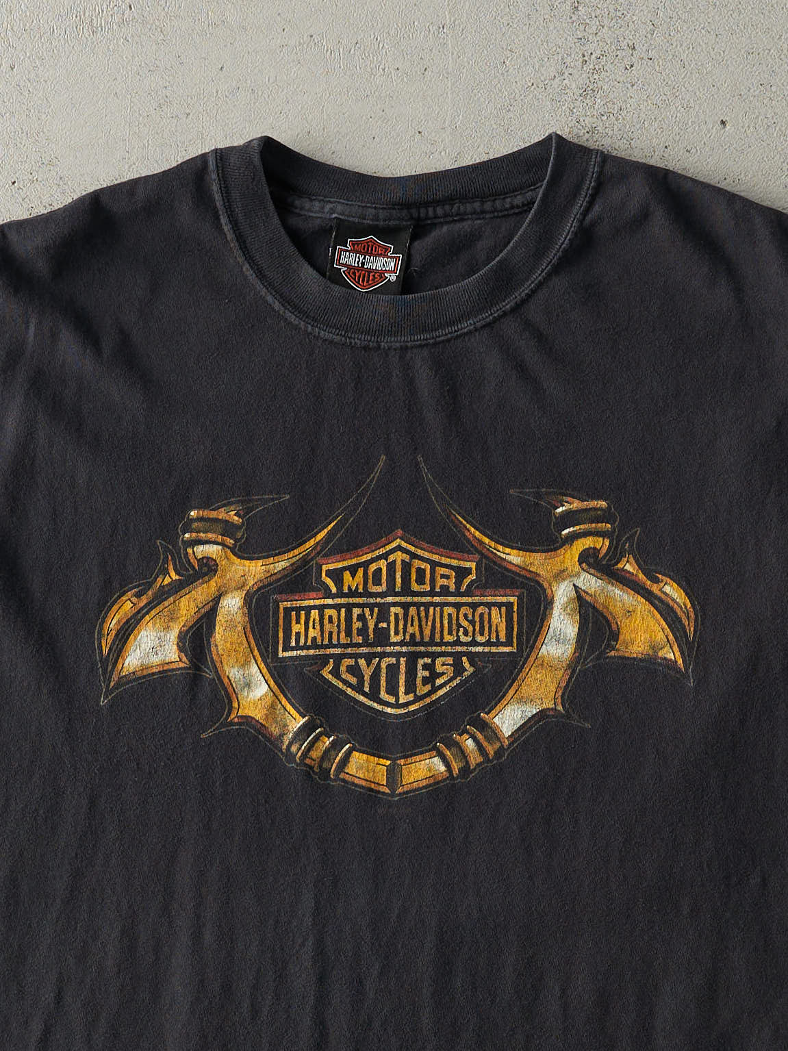 Vintage 06' Black El Paso, Texas Harley Davidson Cut Off Tee (L)