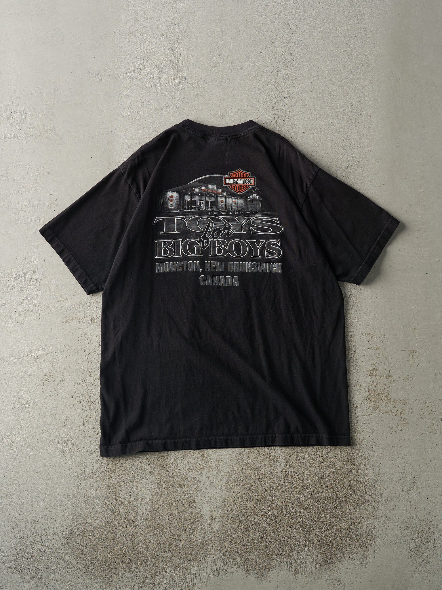 Vintage 08' Moncton New Brunswick Harley Davidson Tee (L)