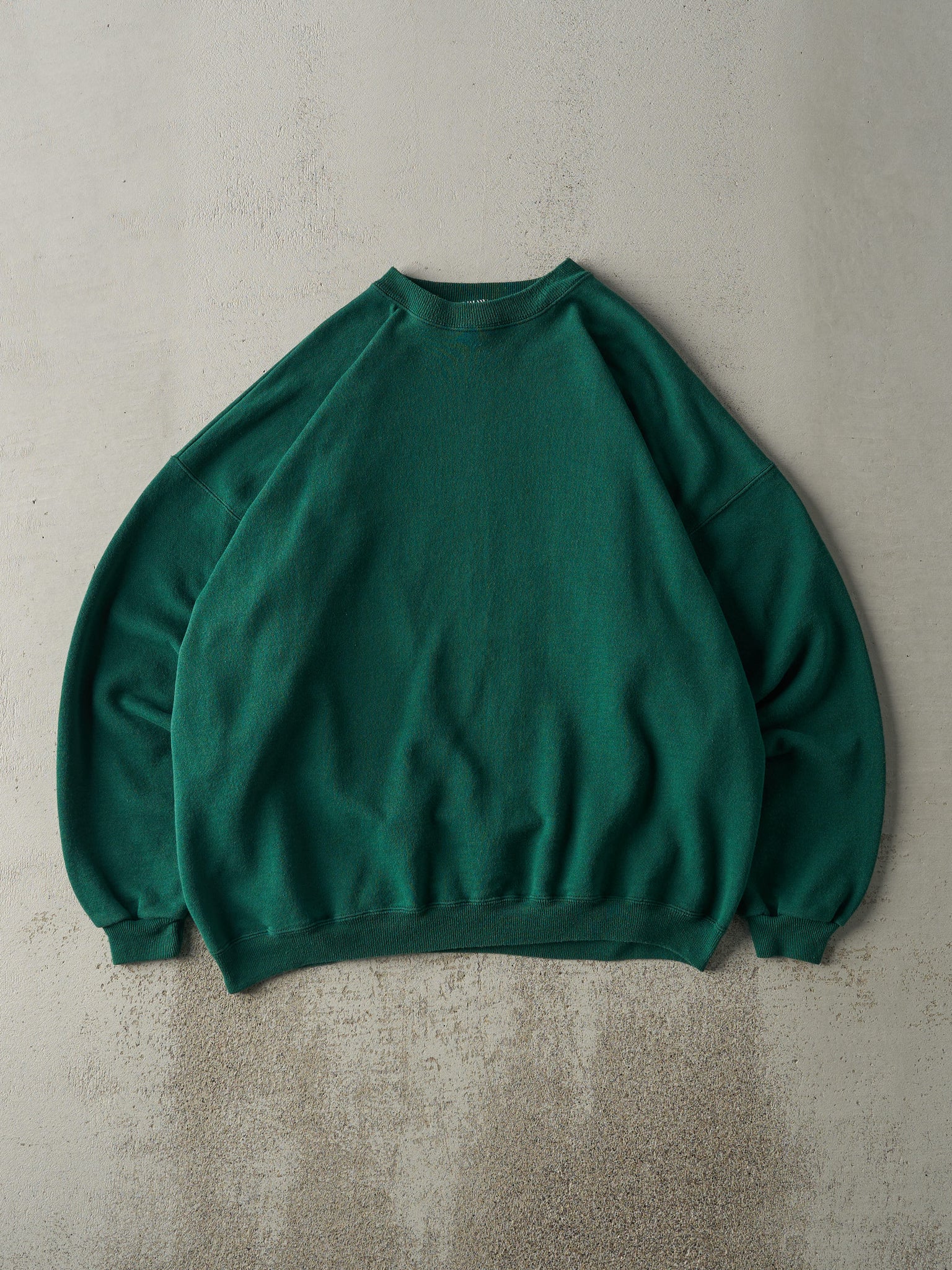 Vintage 90s Forest Green Blank Crewneck (XL)