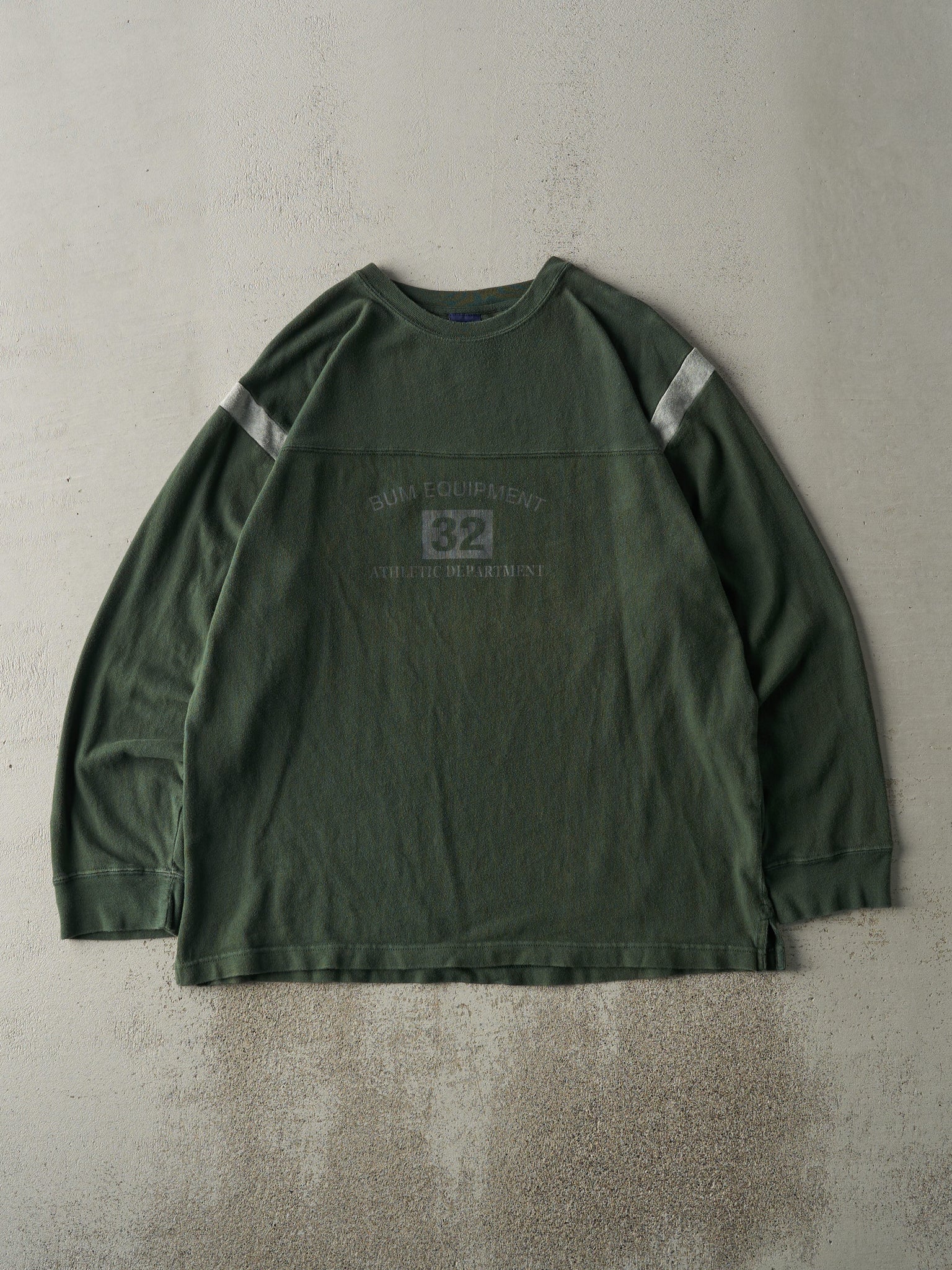 Vintage Y2K Green Bum Equipment Thermal Long Sleeve (L)