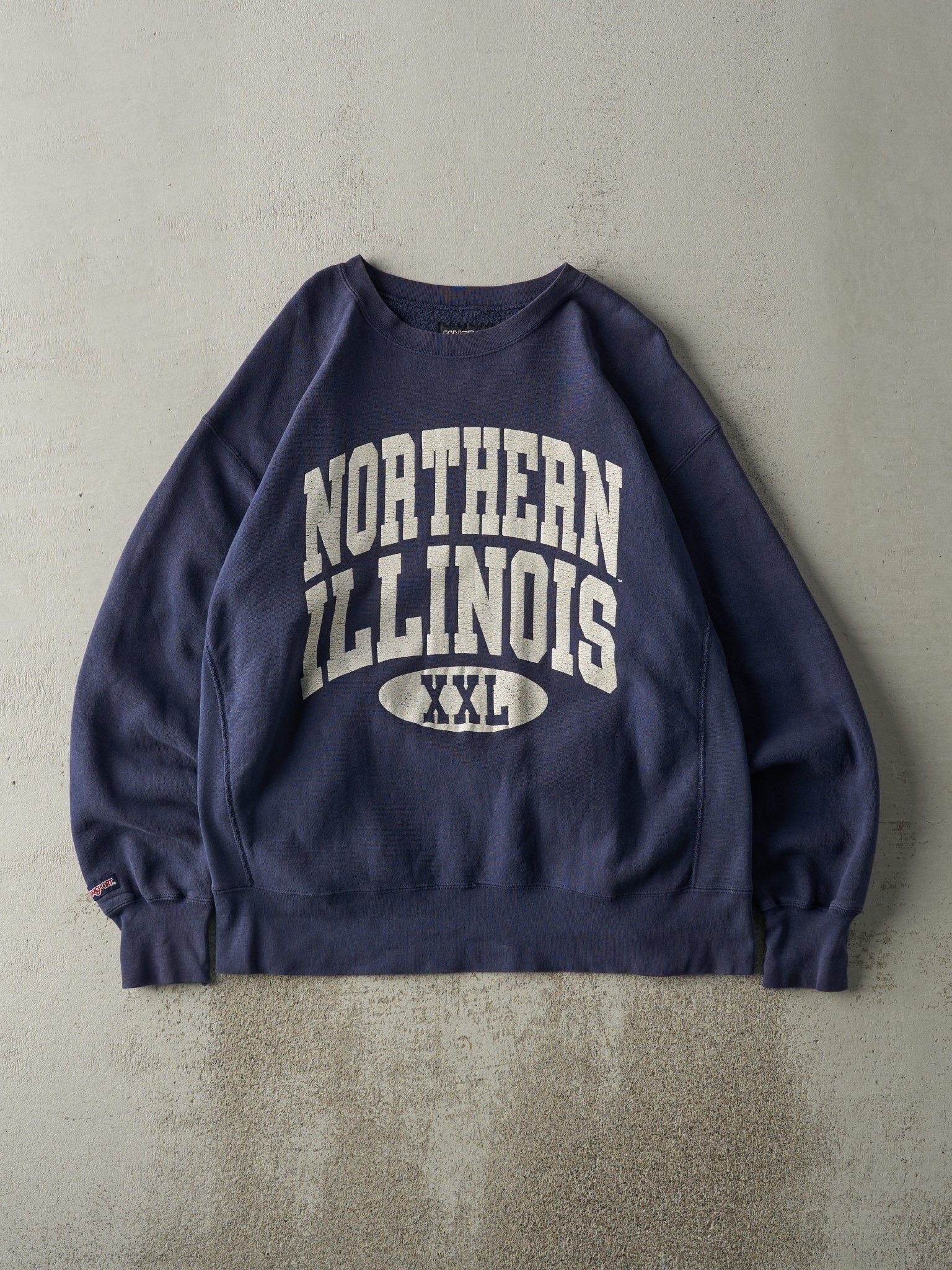 Vintage 90s Navy Blue Northern Illinois Crewneck (XL)