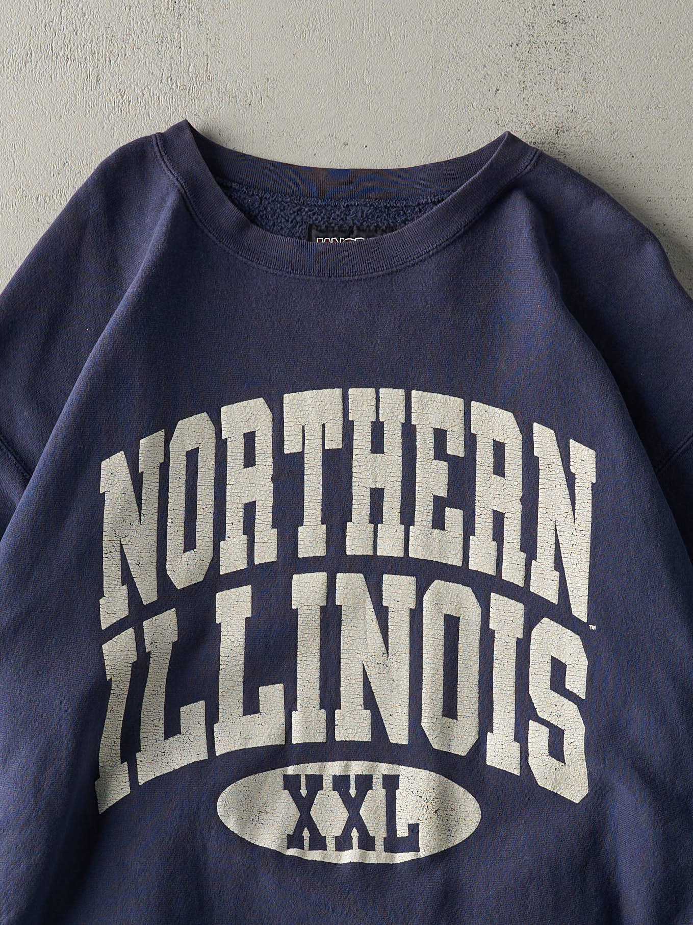 Vintage 90s Navy Blue Northern Illinois Crewneck (XL)