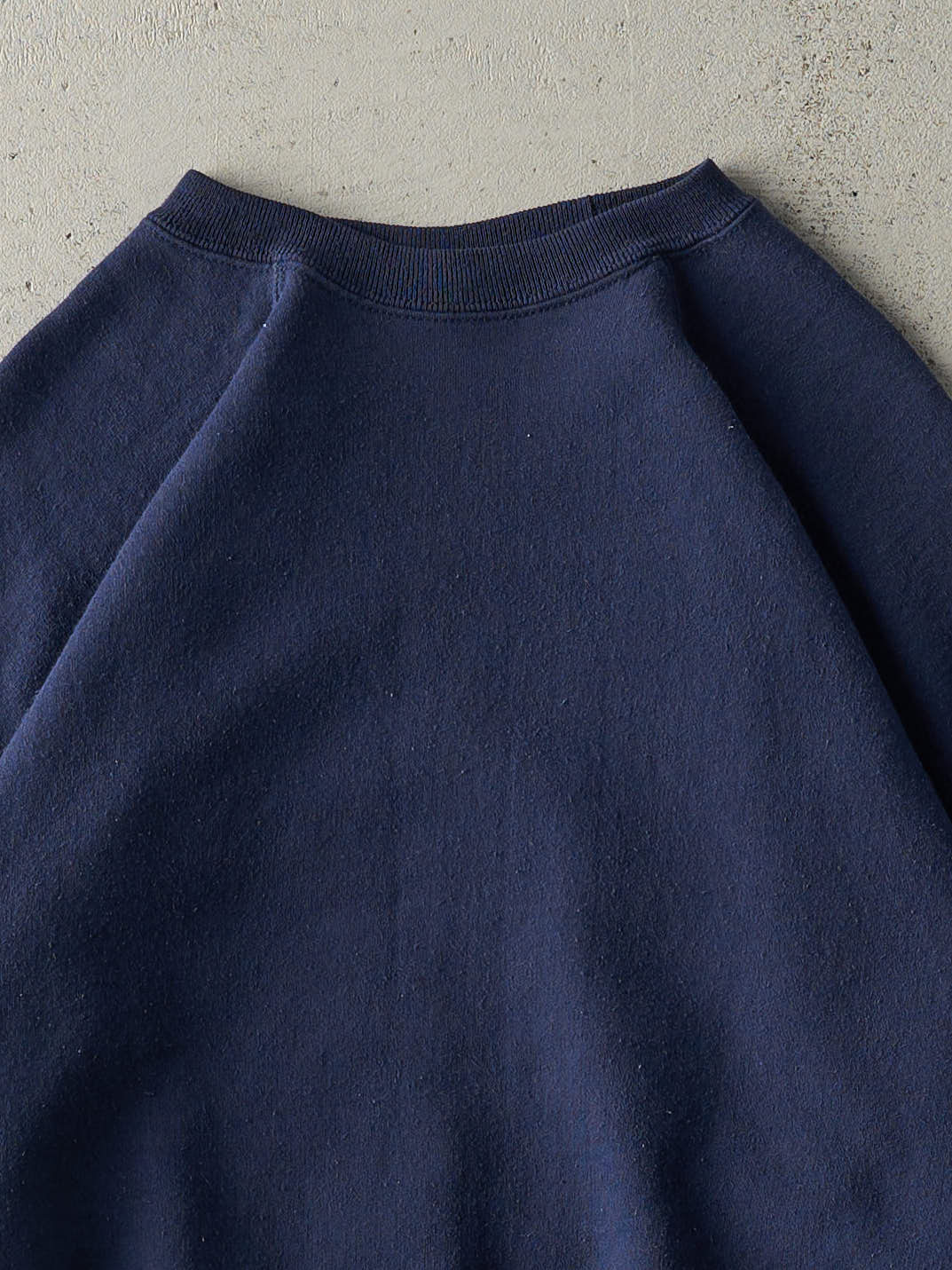 Vintage 80s Navy Blue Blank Crewneck (L)