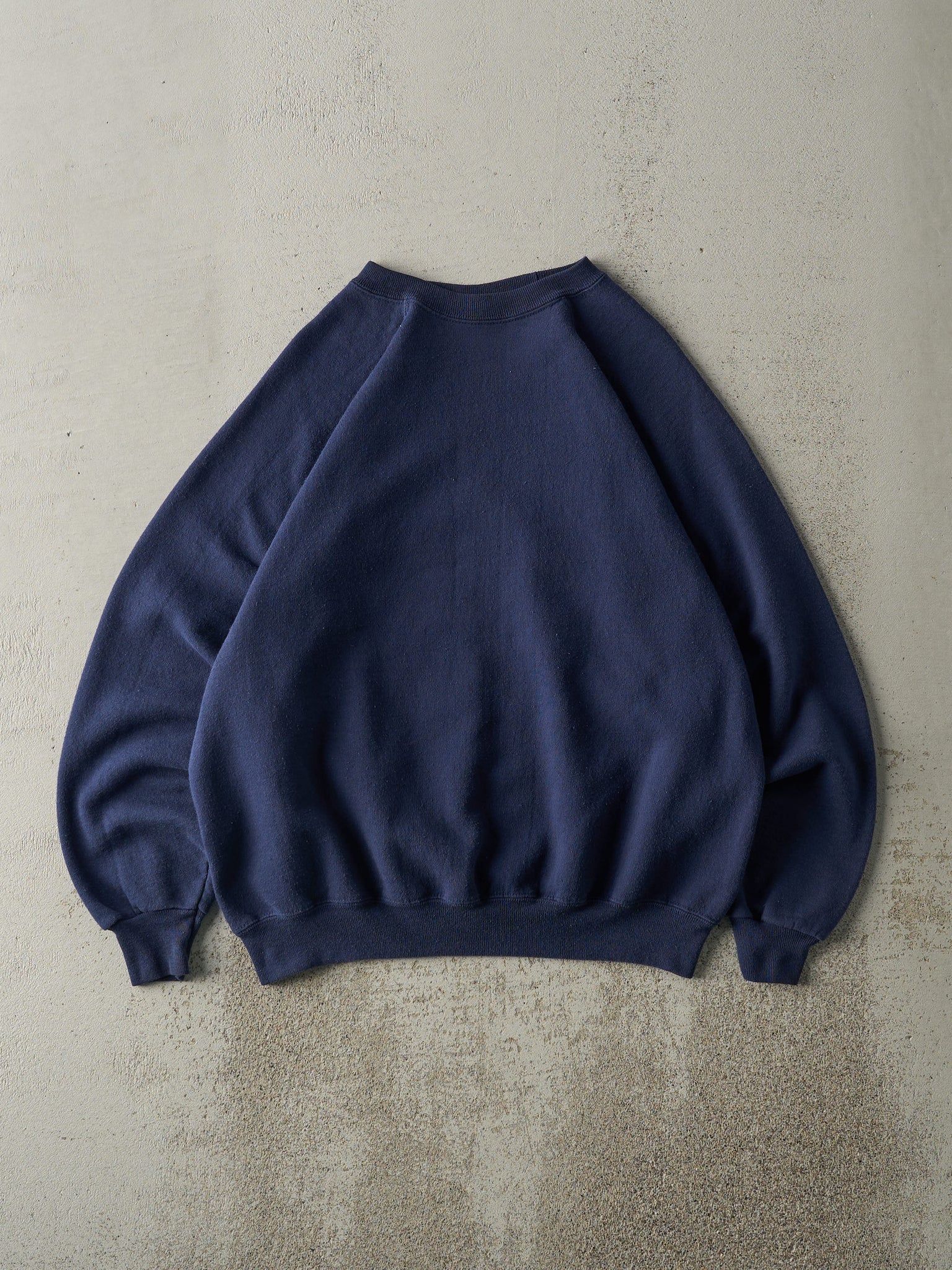 Vintage 80s Navy Blue Blank Crewneck (L)