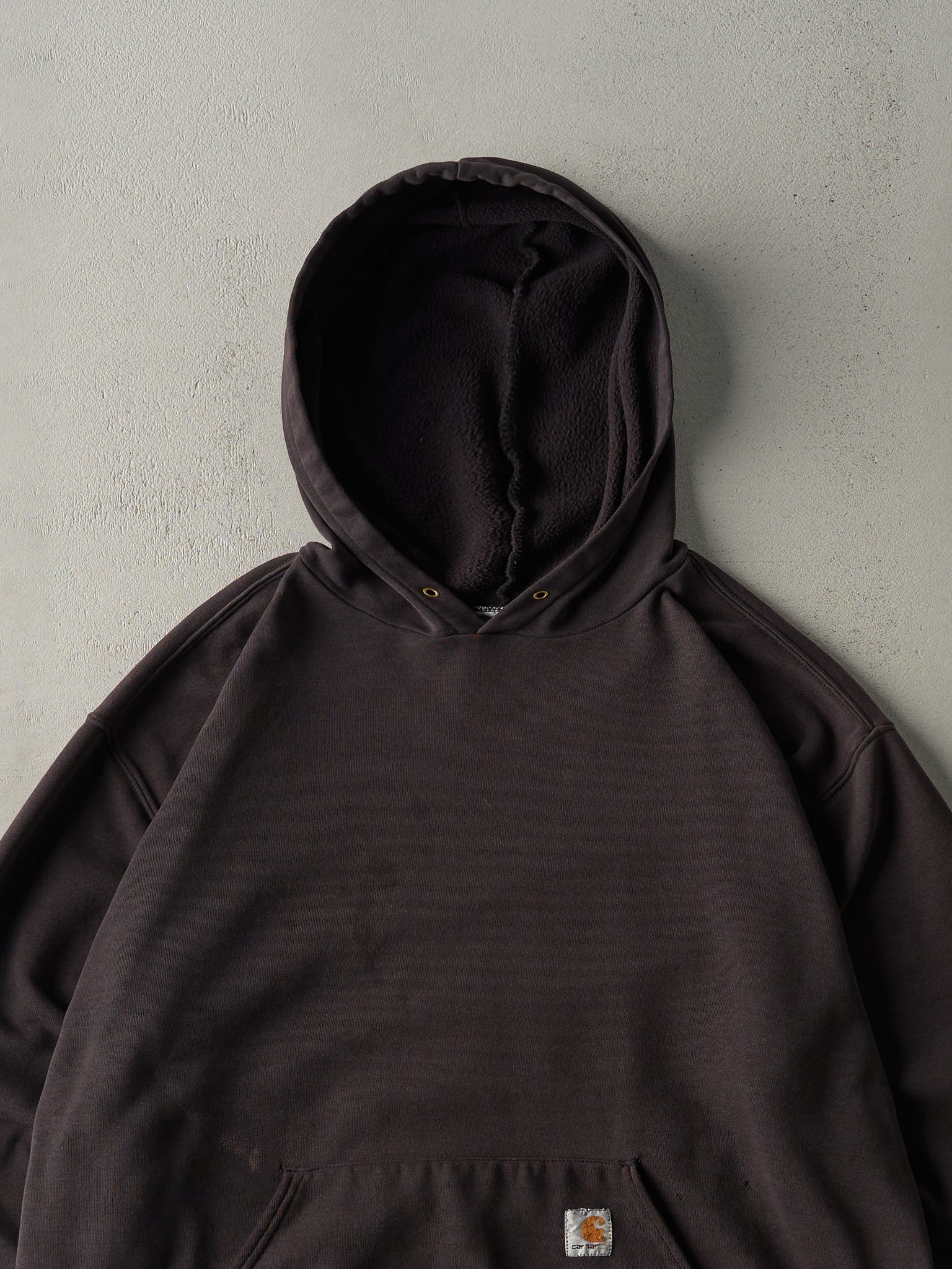 Vintage Y2K Faded Black Carhartt Hoodie (XL/XXL)