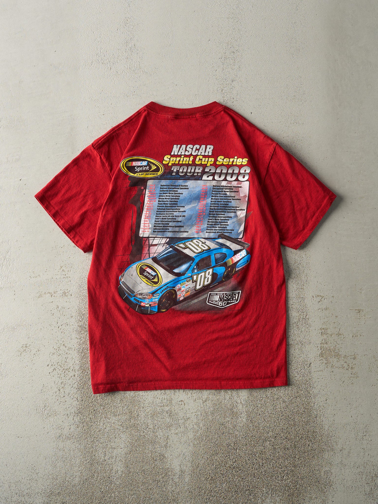 Vintage 08' Red Nascar Sprint Cup Tee (M)