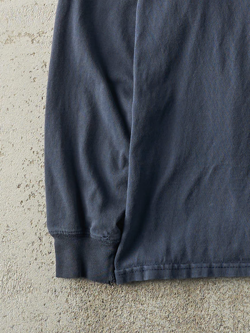 Vintage 90s Navy Blue Carhartt Pocket Long Sleeve (M)