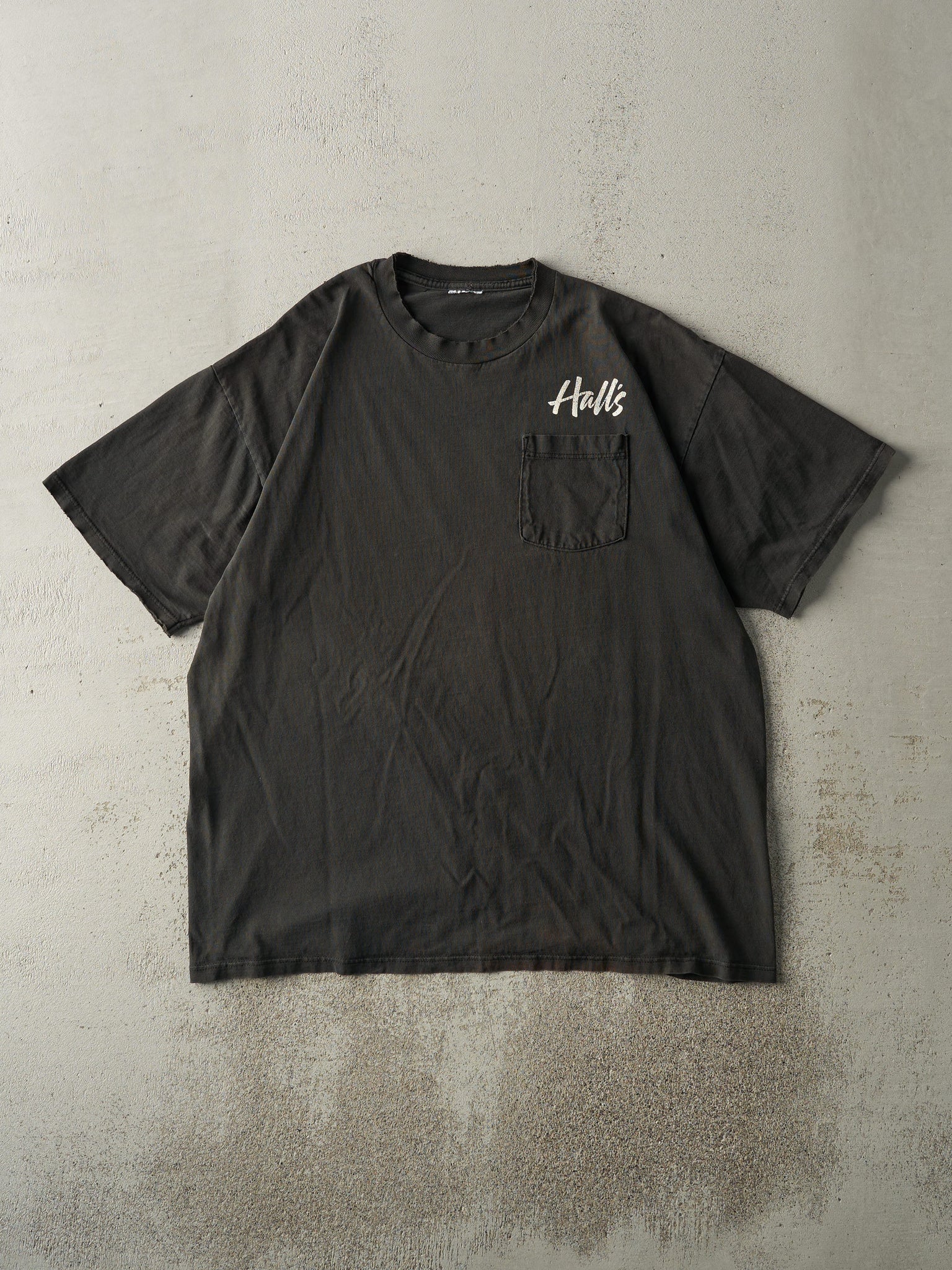 Vintage Y2K Black Hall's Pocket Tee (L)