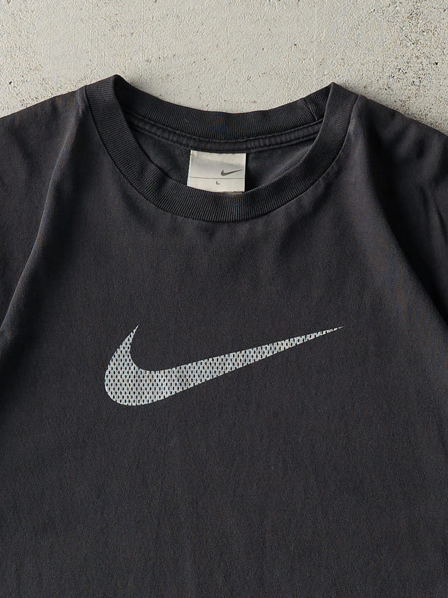 Vintage Y2K Black Nike Swoosh Tee (M)