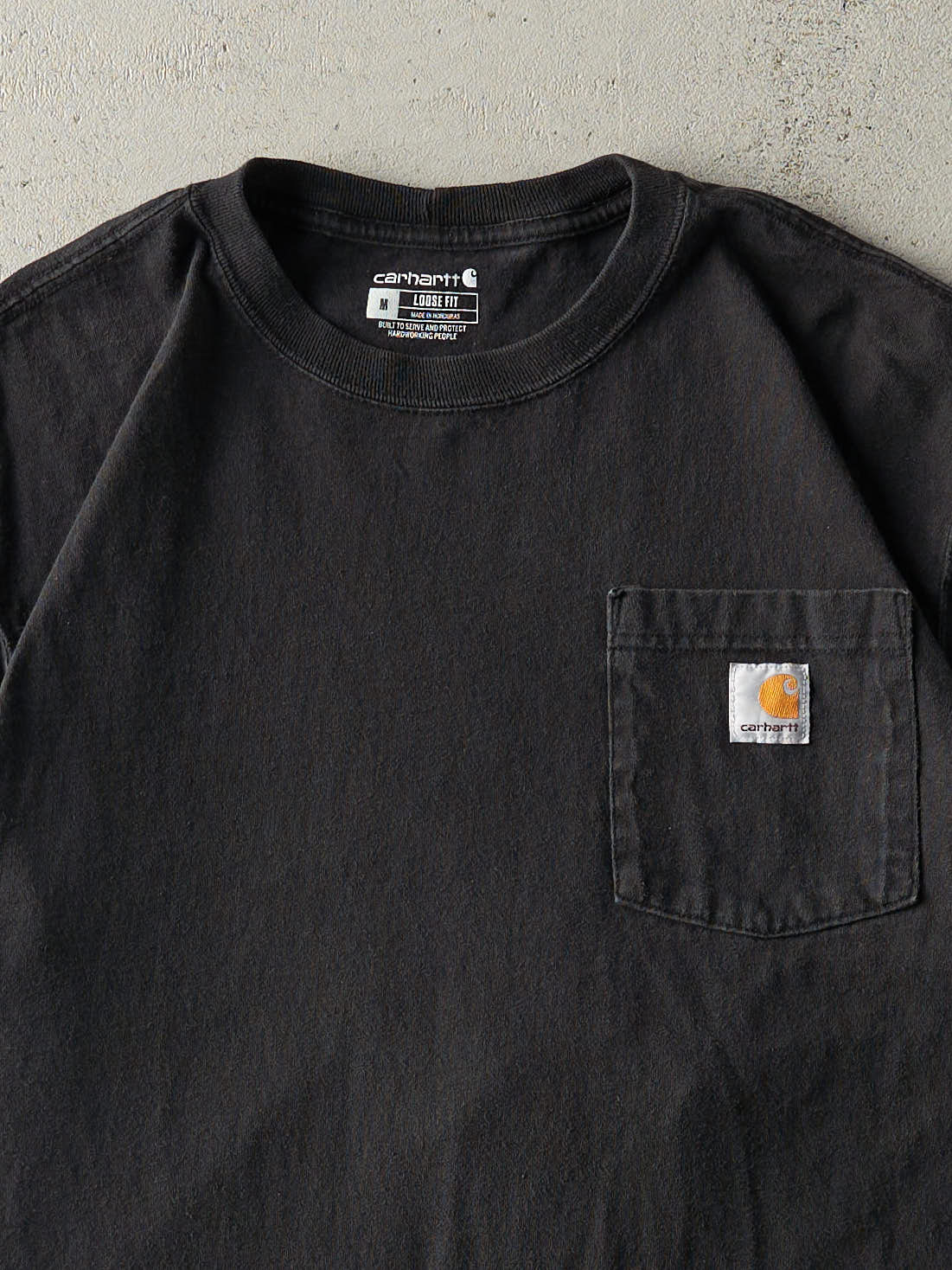 Vintage Y2K Black Carhartt Pocket Tee (M)