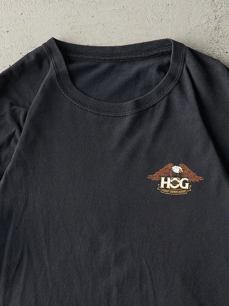 Vintage Y2K Black Harley Owners Group Tee (M)