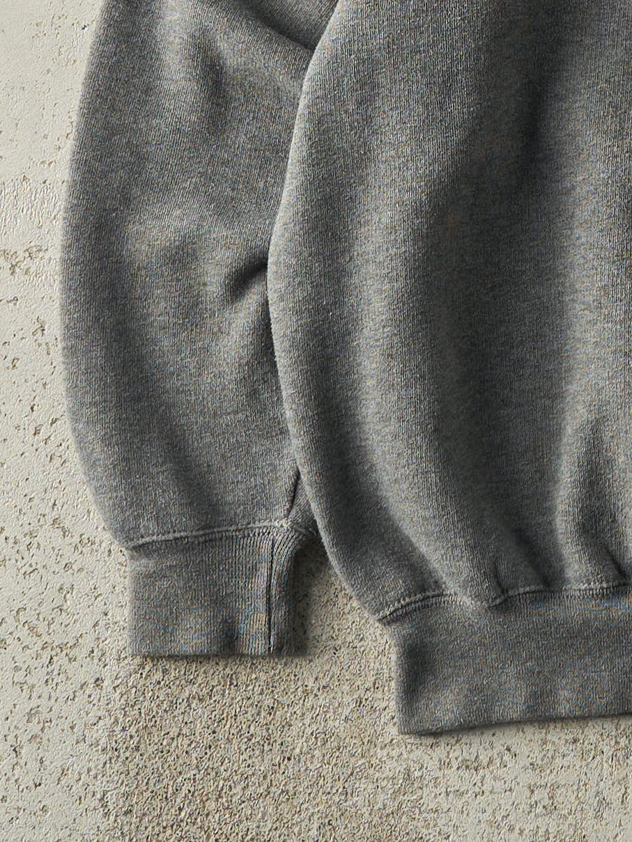 Vintage 90s Charcoal Grey Russell Athletic Blank Crewneck (M)