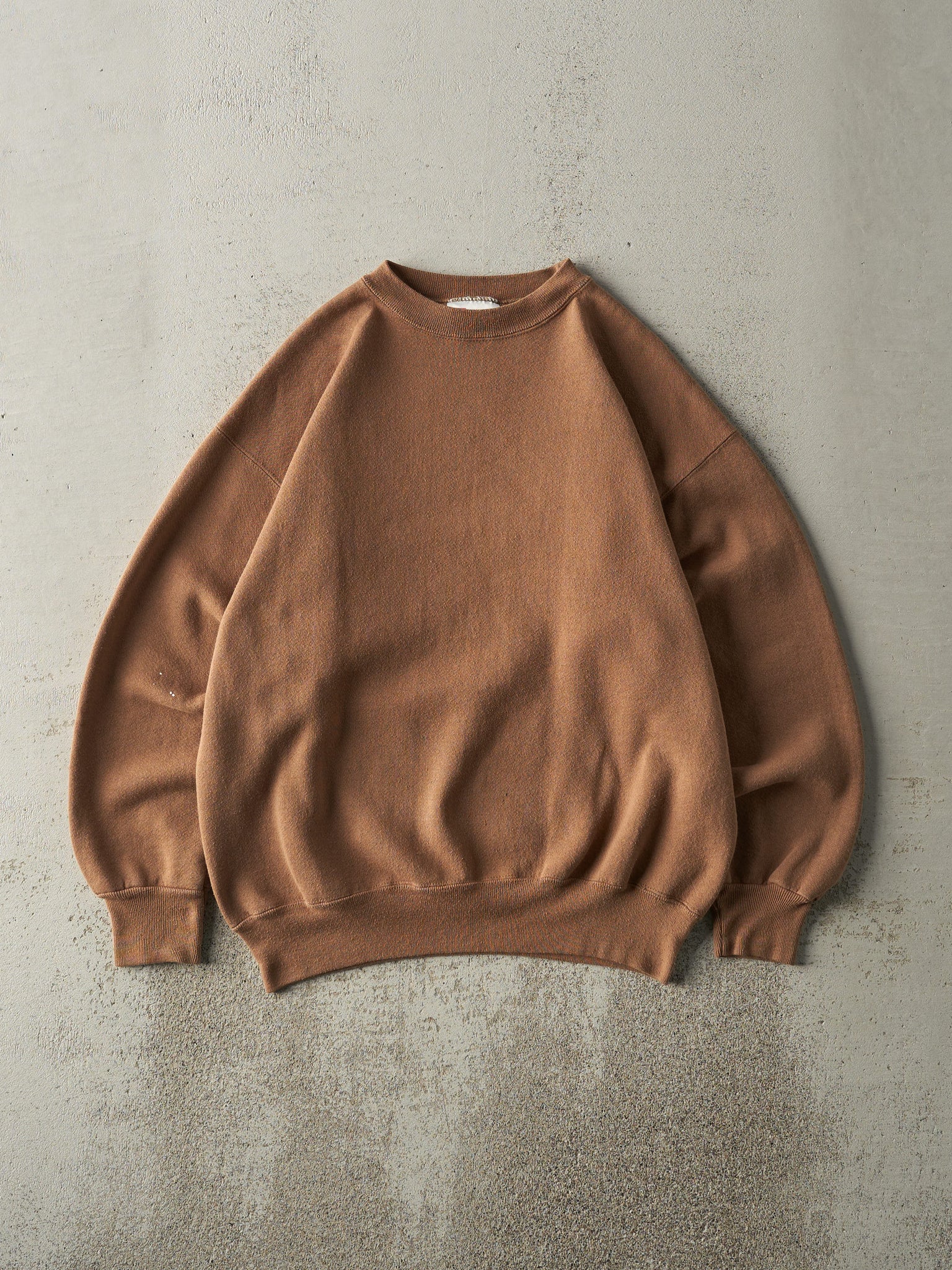 Vintage 90s Brown Blank Crewneck (M)