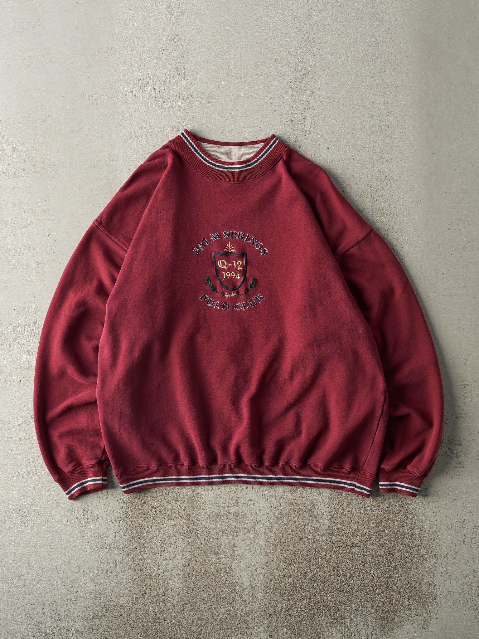 Vintage 94' Red Palm Springs Polo Club Crewneck (XL)