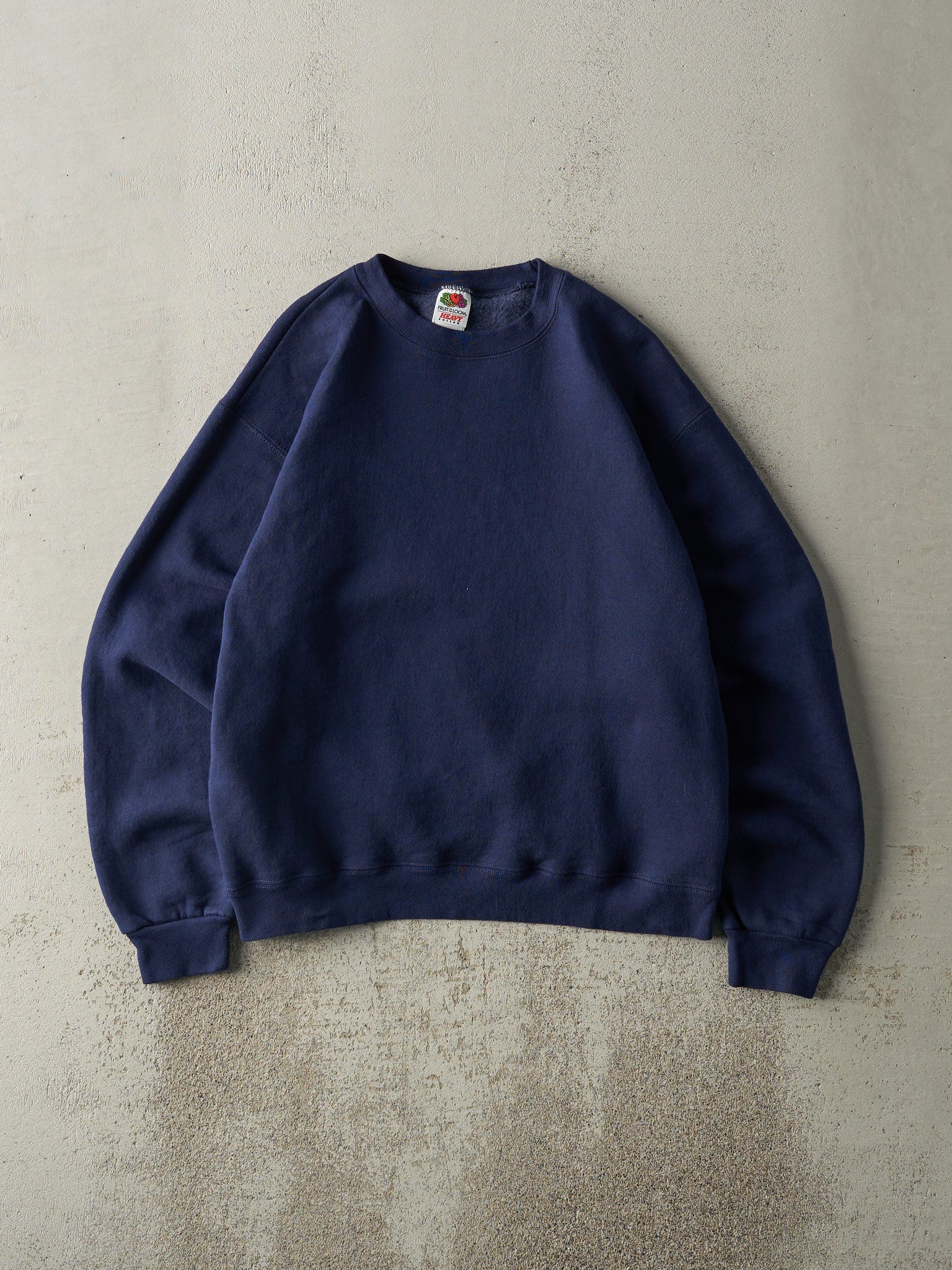 Vintage Y2K Navy Blue Blank Crewneck (M)