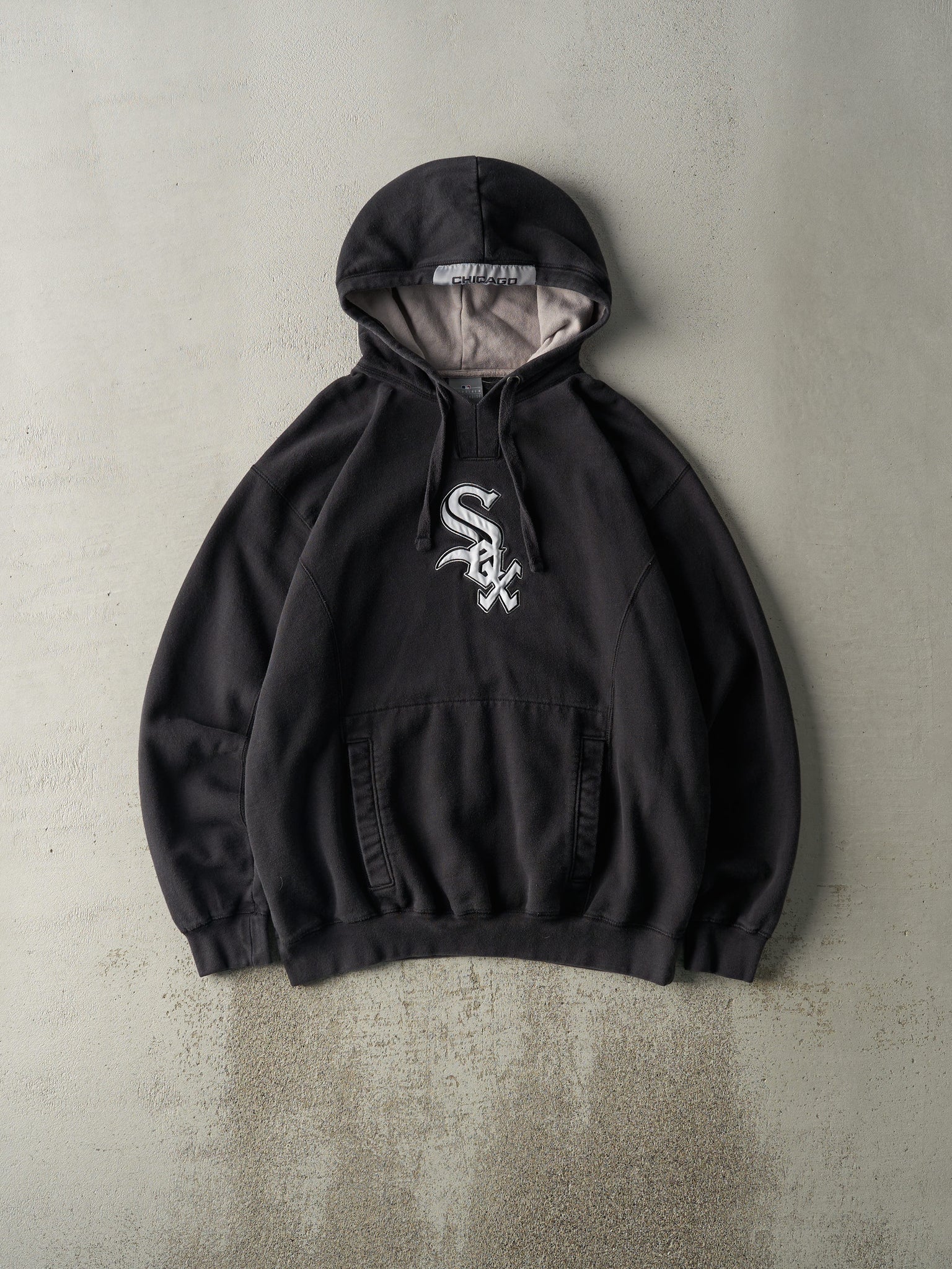 Vintage Y2K Black Chicago White Sox Hoodie (L/XL)