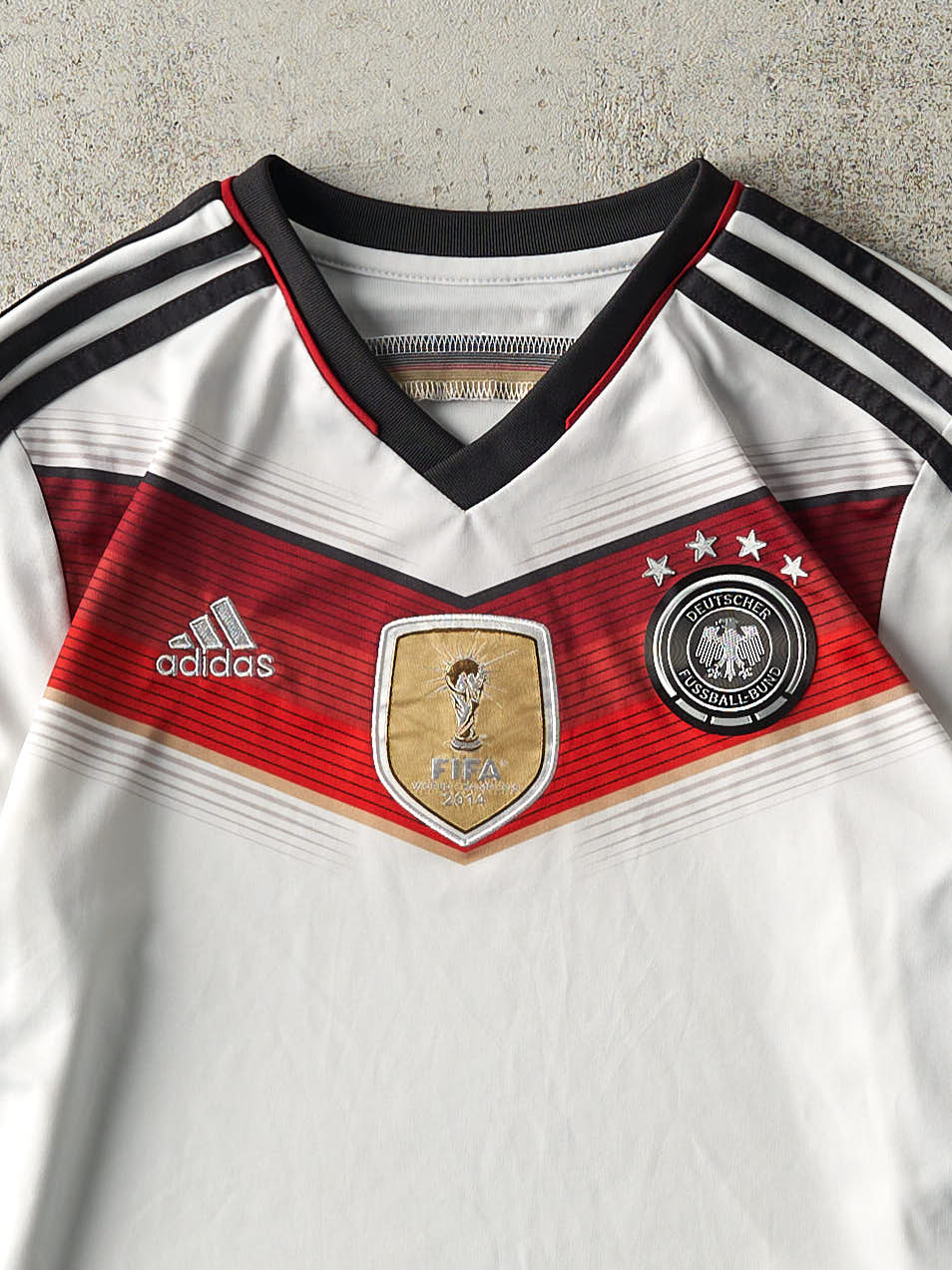 14' White Germany Fifa Adidas Soccer Jersey (S)