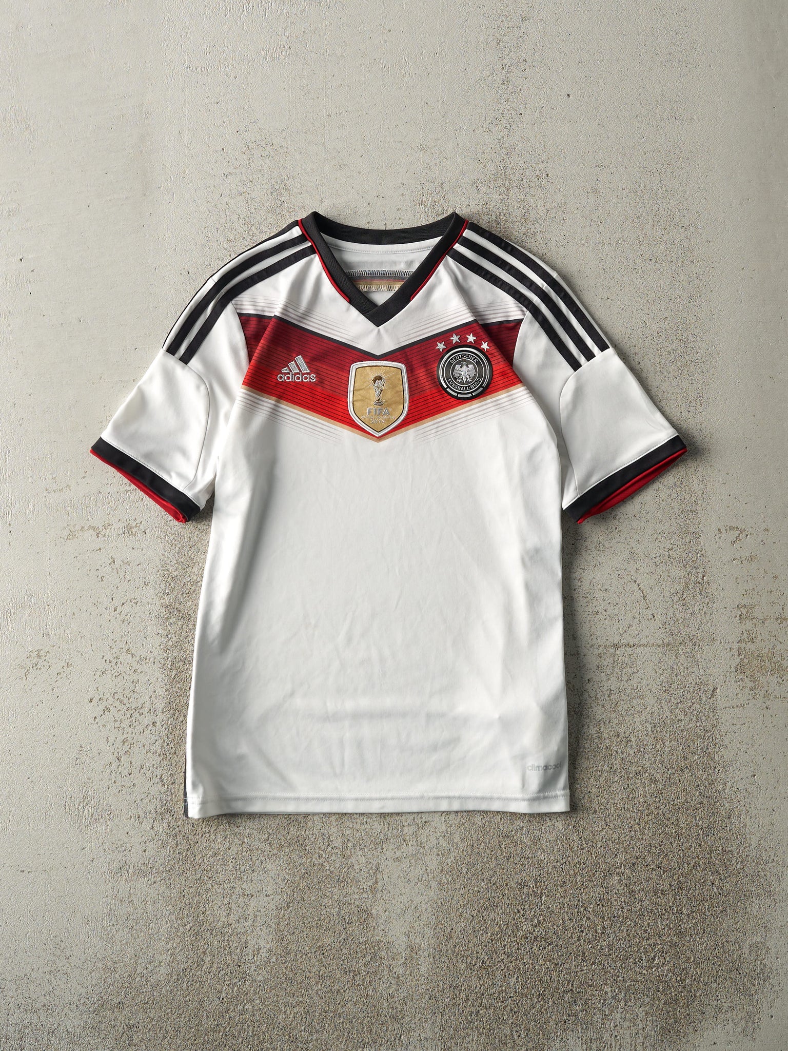 14' White Germany Fifa Adidas Soccer Jersey (S)