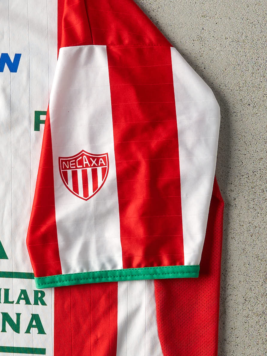 Vintage 90s White & Red Mexicana Necaxa Soccer Jersey (L/XL)