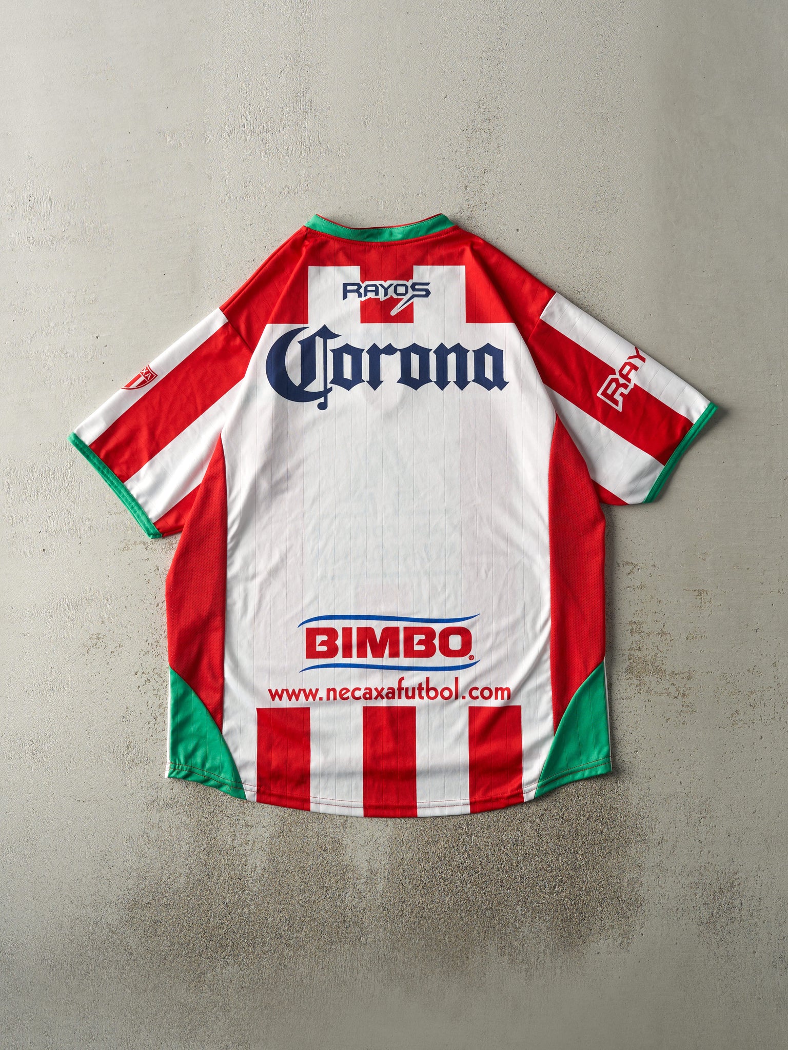 Vintage 90s White & Red Mexicana Necaxa Soccer Jersey (L/XL)