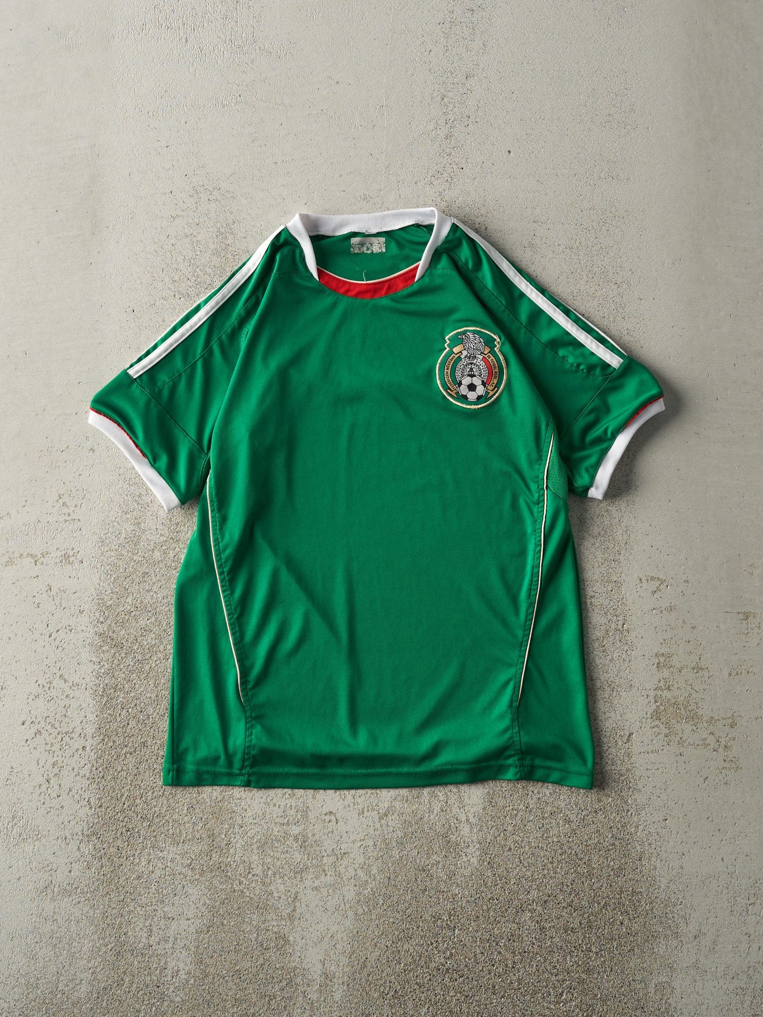 Vintage Y2K Green Mexico Soccer Jersey (S/M)