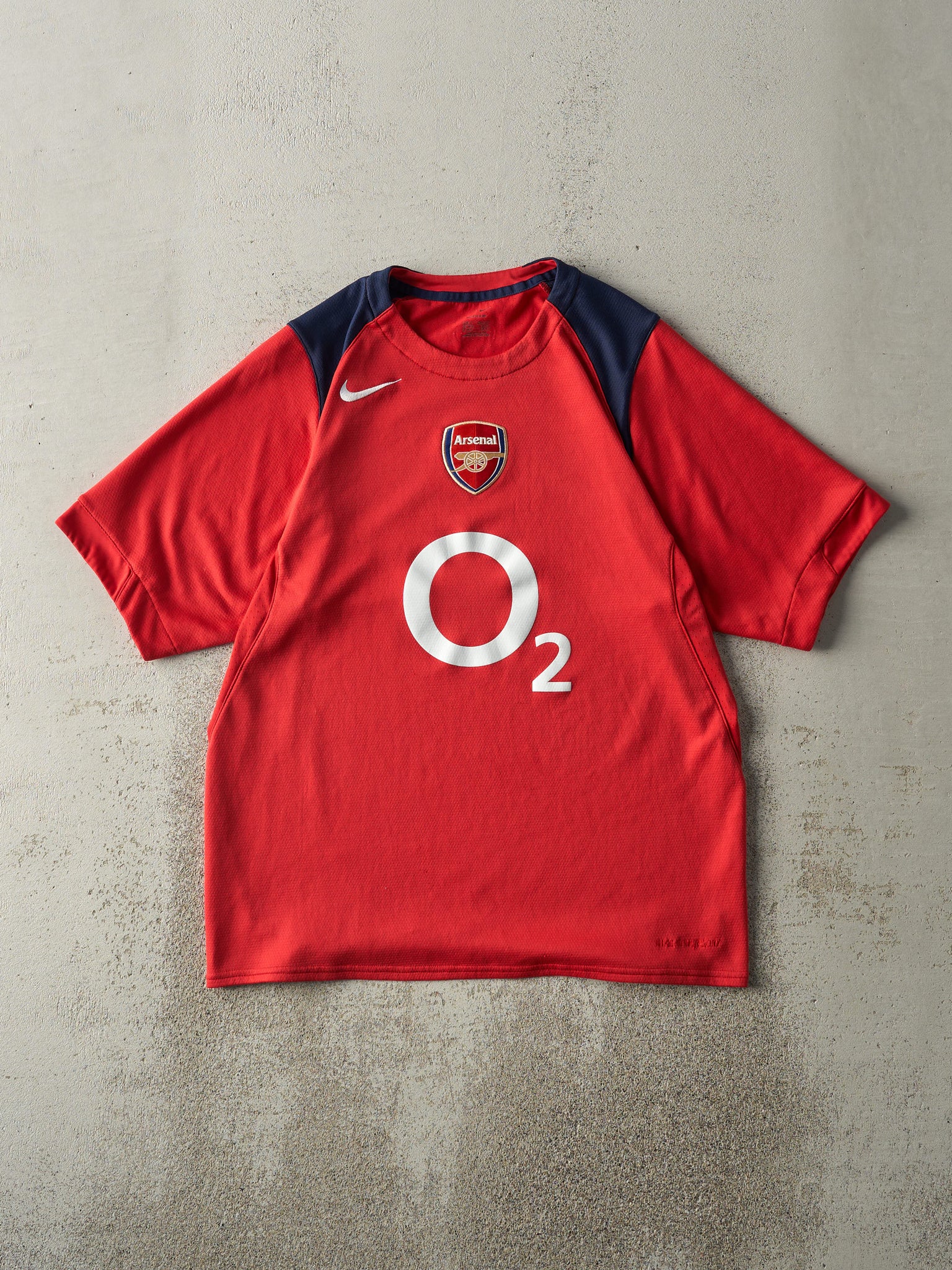 Vintage Y2K Red & Navy Arsenal Nike Soccer Jersey (M)