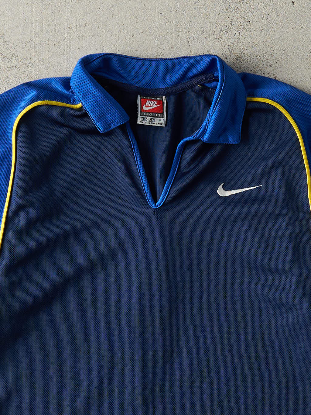 Vintage 90s Navy Blue Nike Soccer Jersey (S)