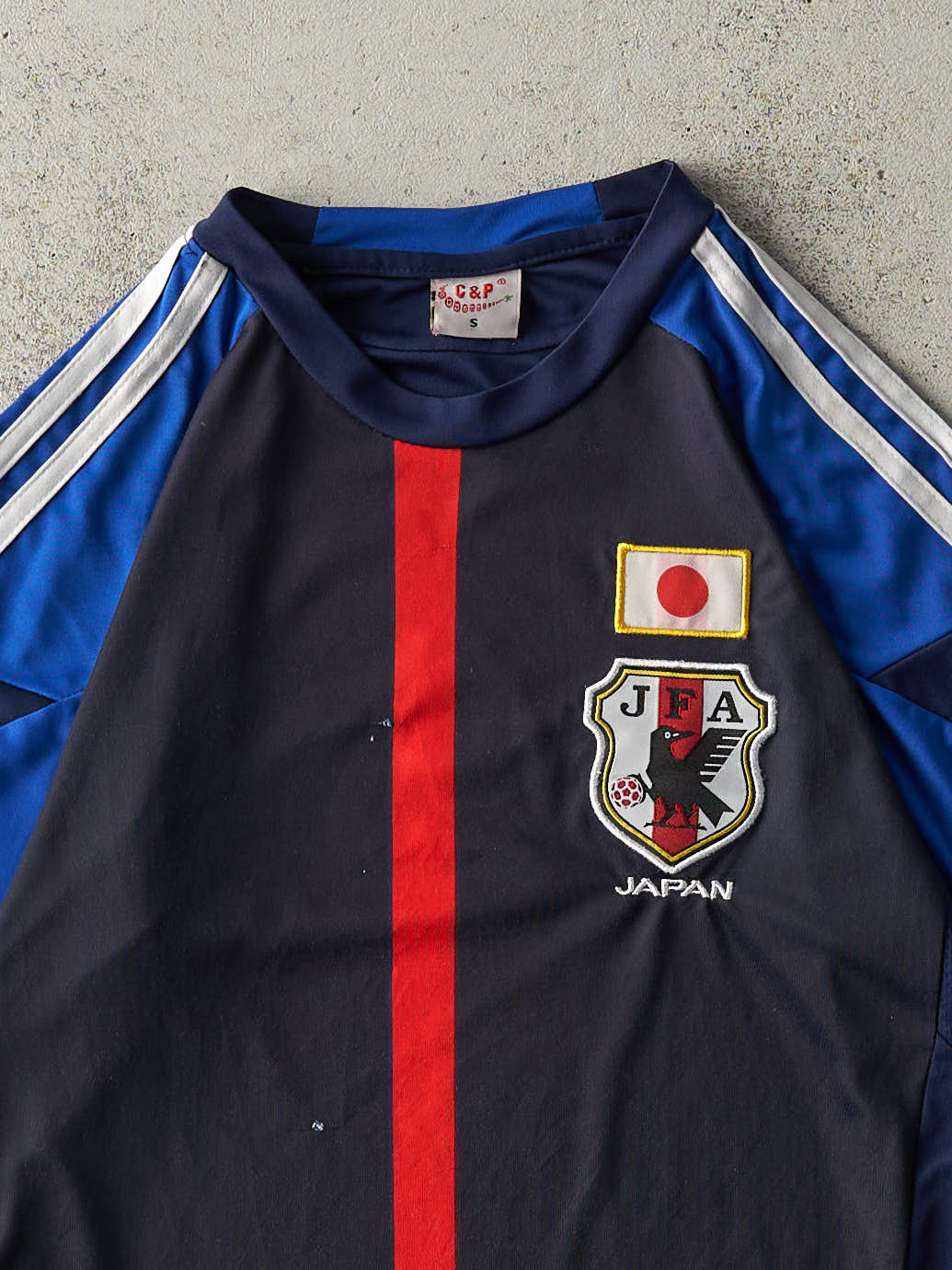 Vintage Y2K Navy Blue Japan JFA Soccer Jersey (S)