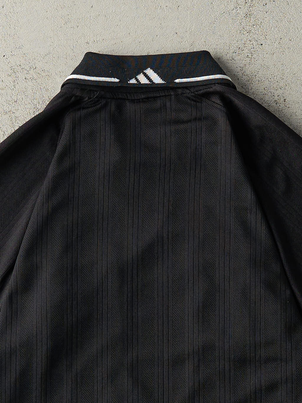 Vintage Y2K Black Adidas Soccer Jersey (S/M)