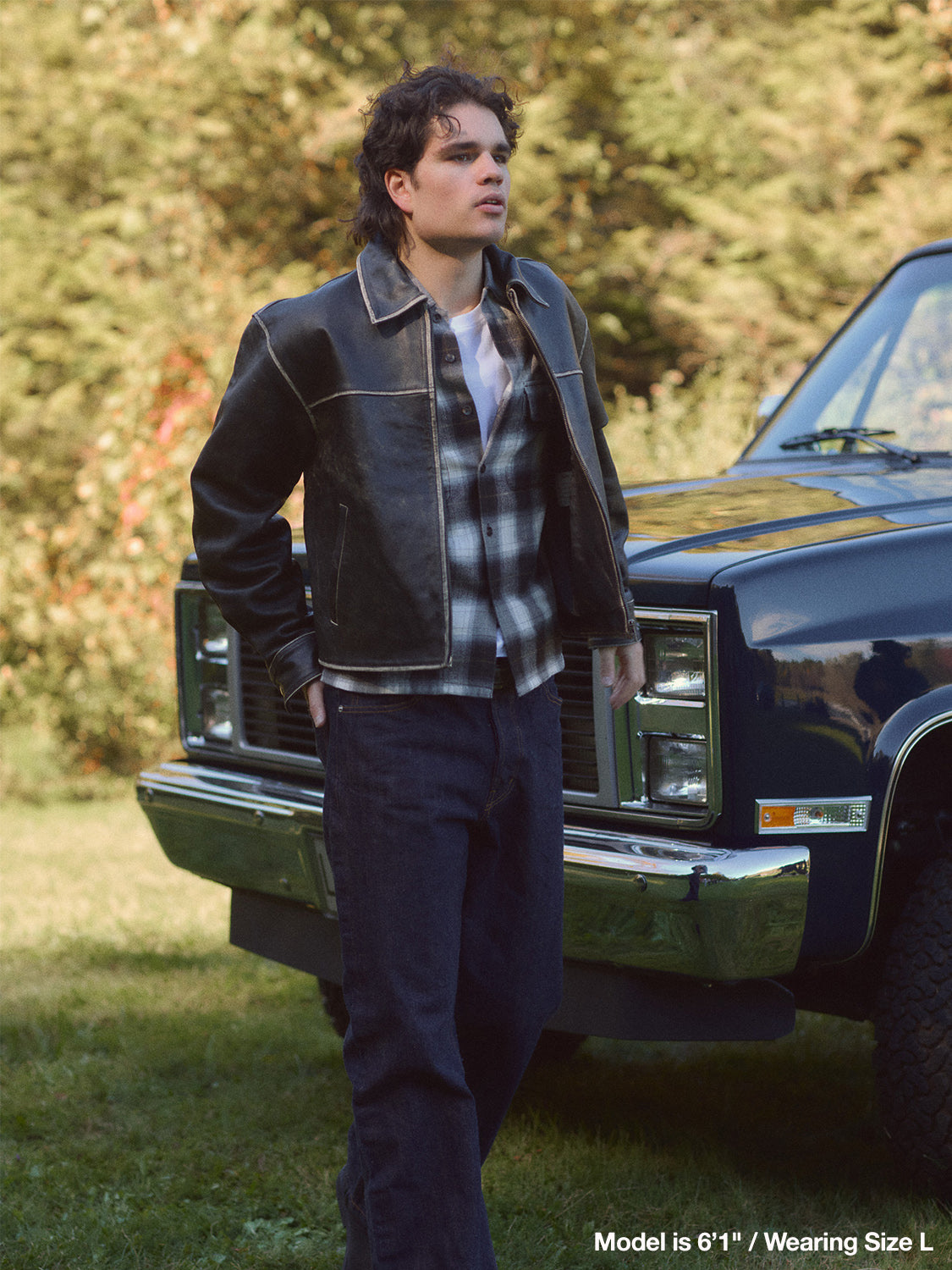 Heritage Leather Jacket - Jet Black