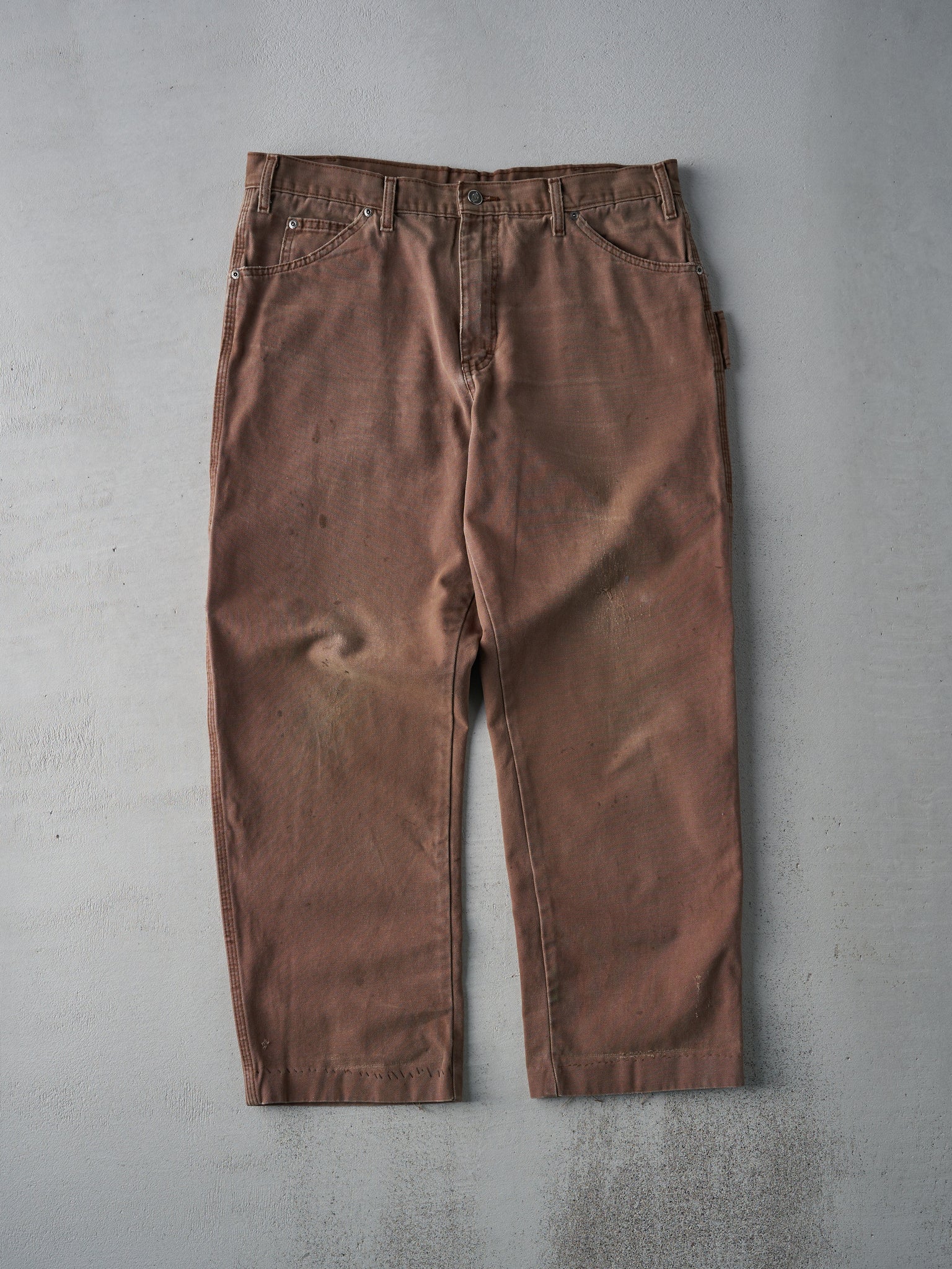 Vintage 90s Chocolate Brown Dickies Carpenter Pants (36x29)