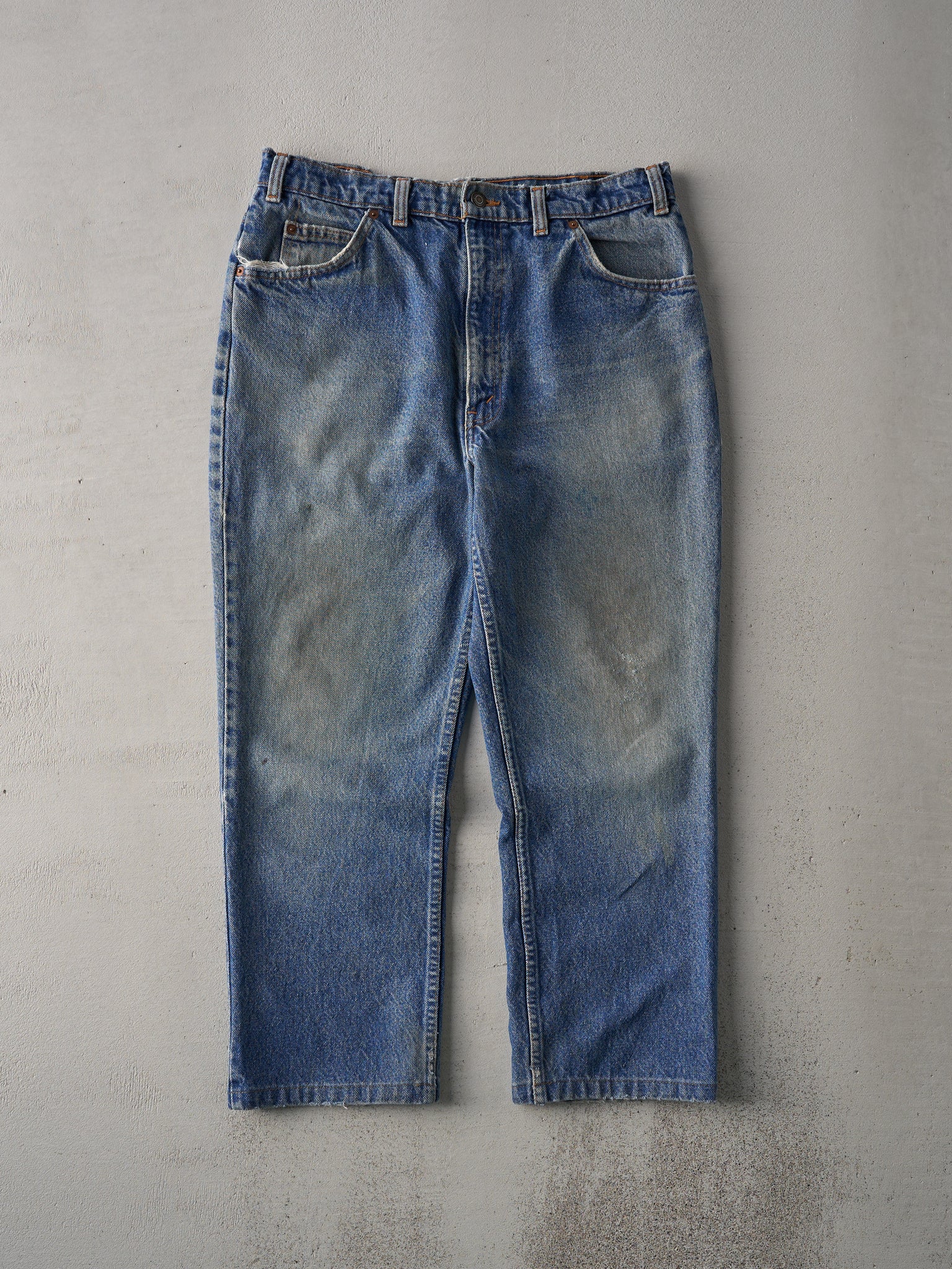 Vintage 90s Mid Wash Levi's 619 Orange Tab Denim Jeans (32x25)