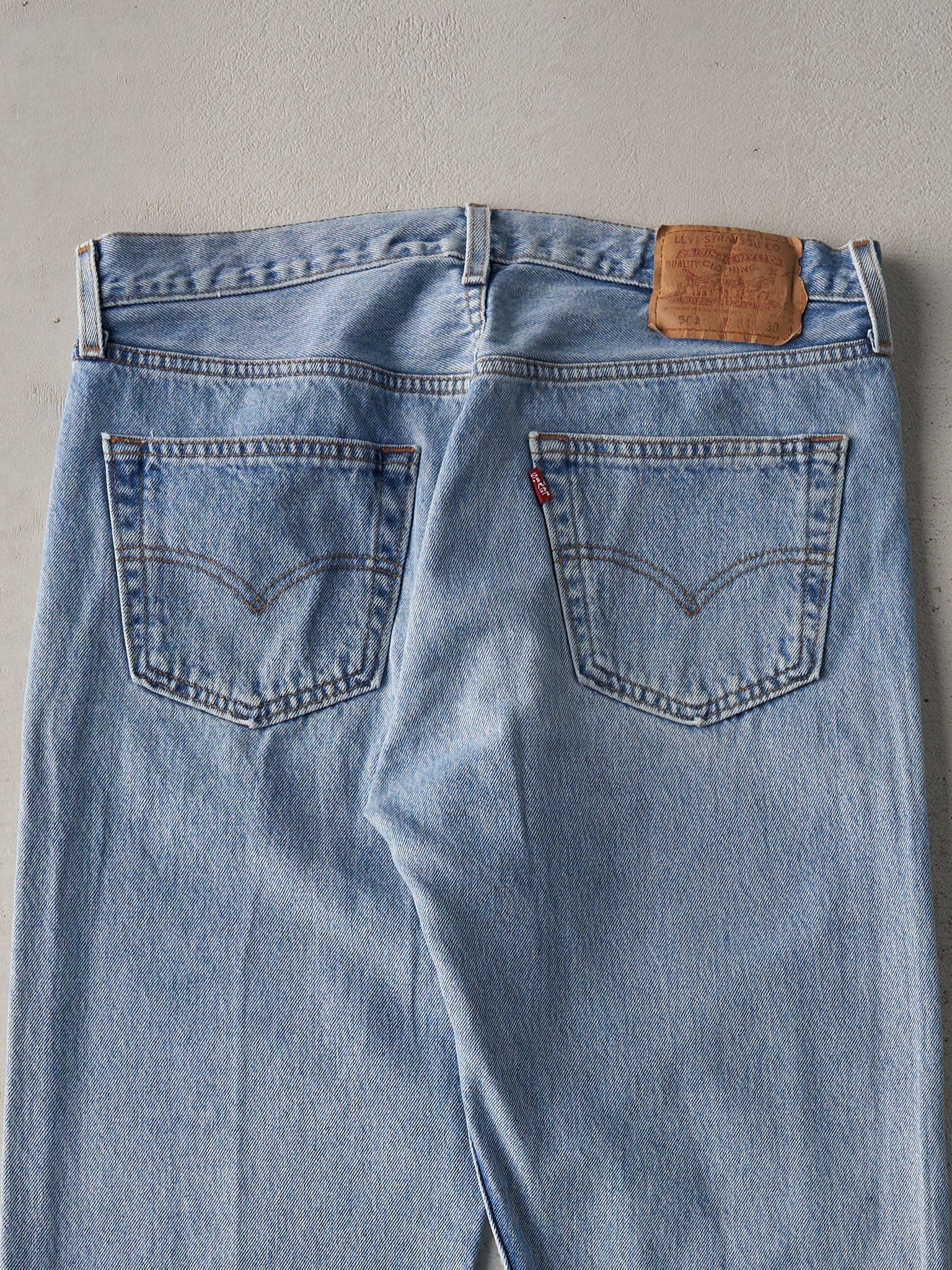 Vintage 90s Light Wash Levi's 501 Jeans (32x29)