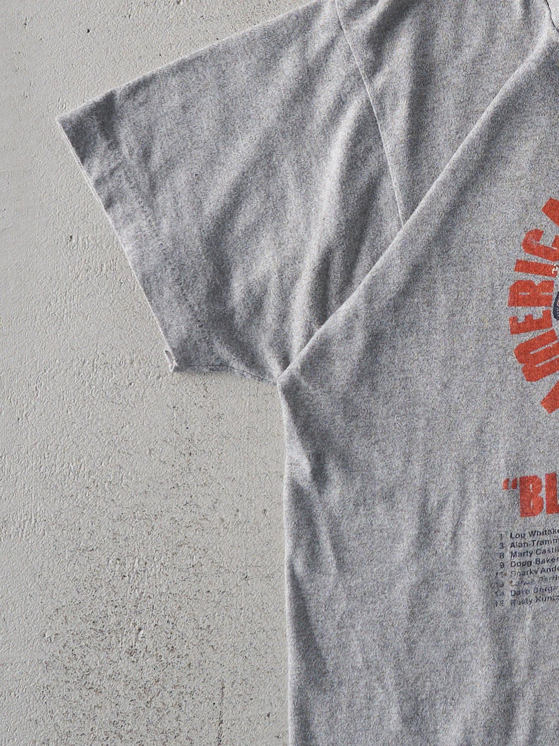 Vintage 84' Light Grey American League Champs Single Stitch Tee (XS)