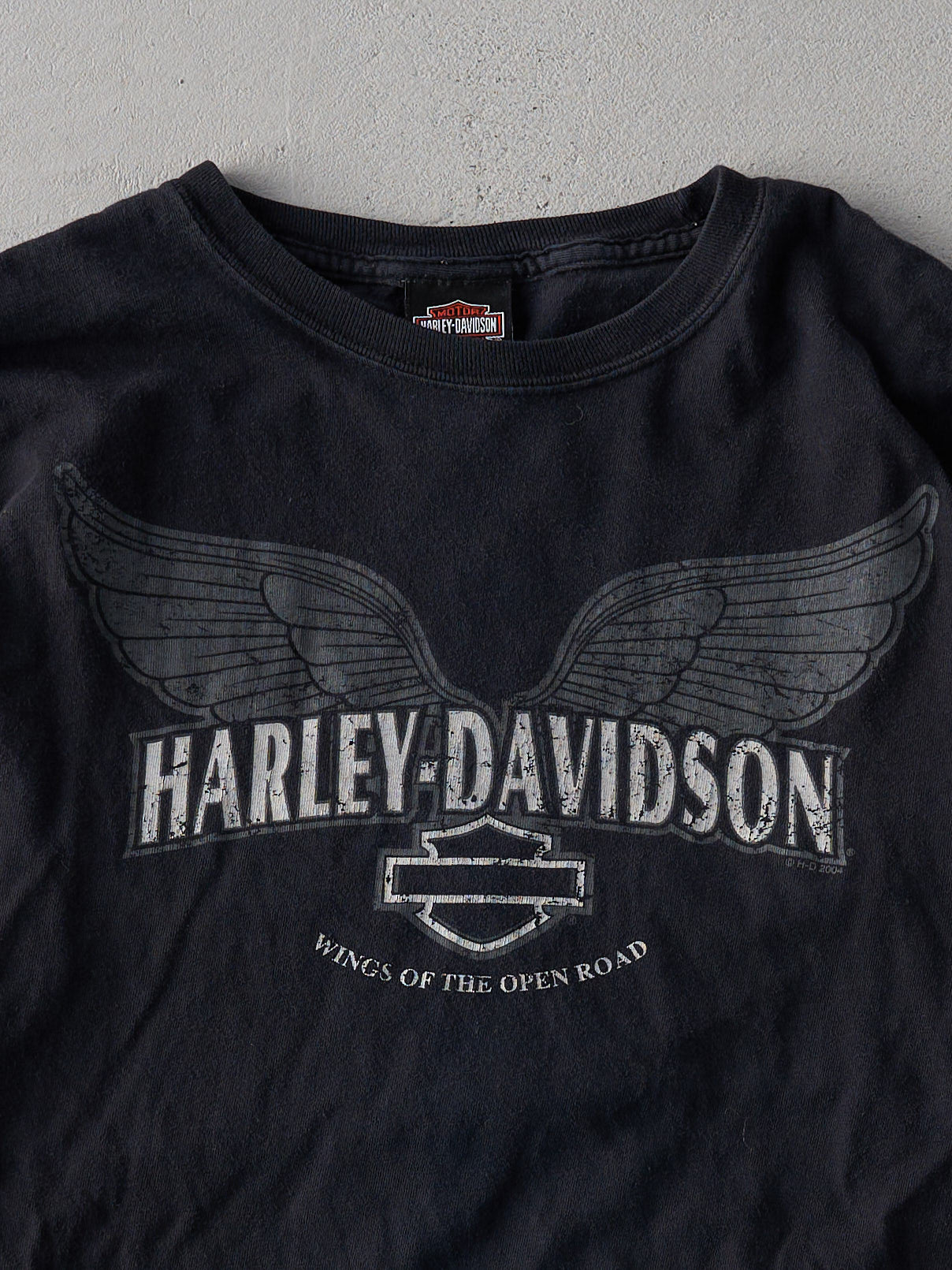 Vintage 04' Black Twin Cities Harley Davidson Long Sleeve (M)