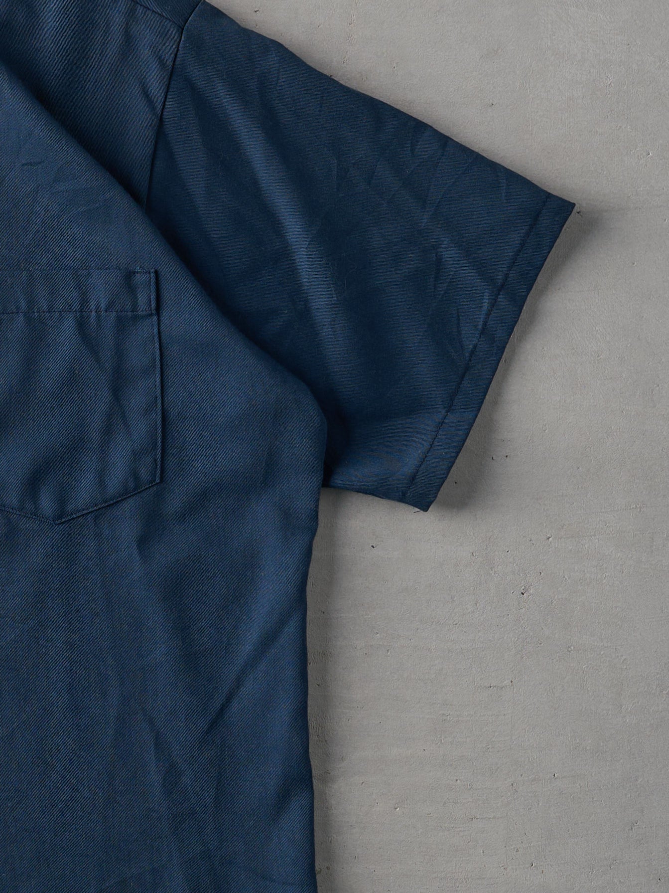 Vintage 70s Navy Blue Big Yank Button Up Shirt (L)