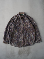 Vintage 90s Dark Green RealTree x Cabelas Button Up Shirt (XL)