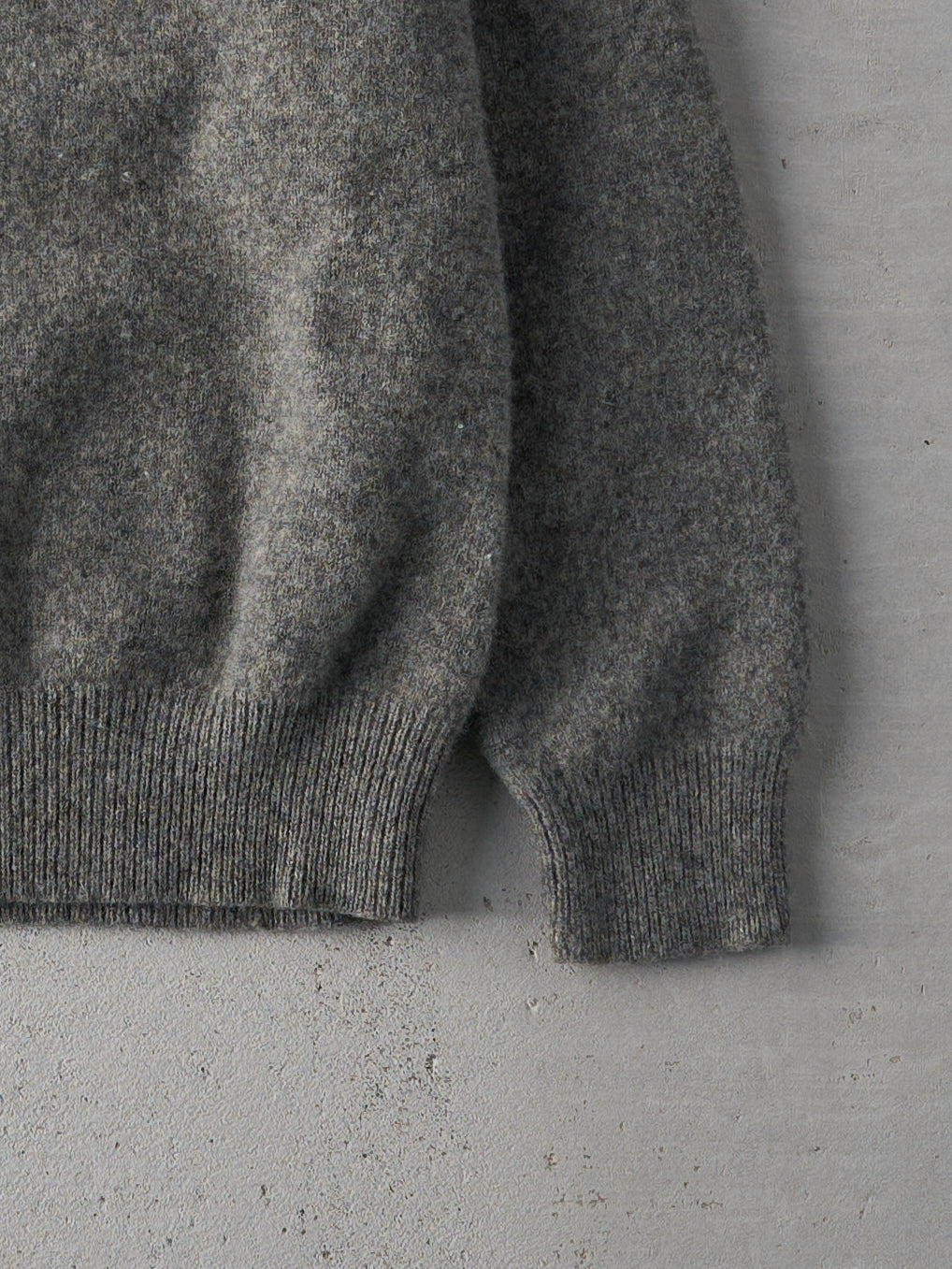 Vintage Warm Grey Polo Ralph Wool Pullover Knit Sweater (S)