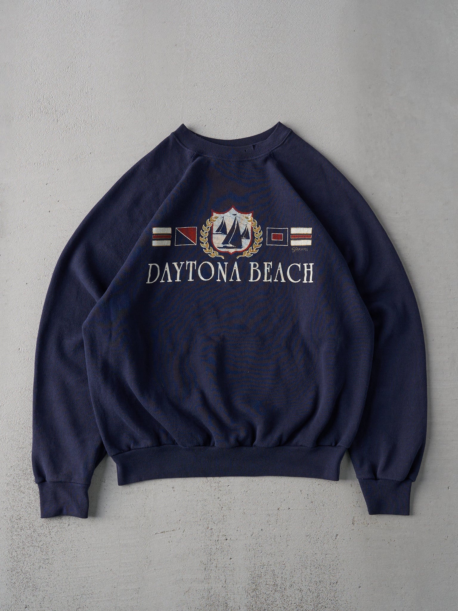 Vintage 80s Navy Daytona Beach Crewneck (M)